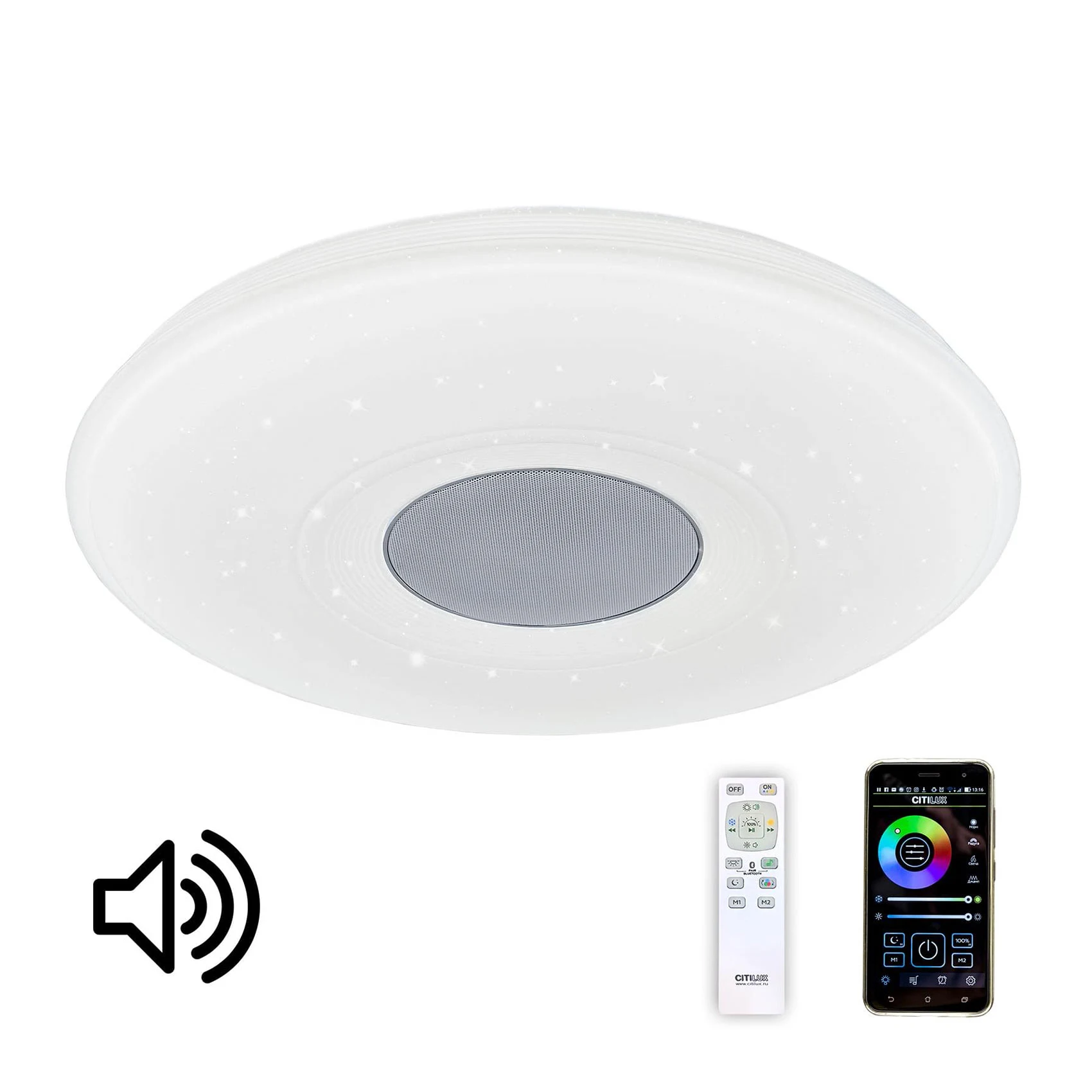 Потолочный LED светильник Citilux Light & Music CL703M60