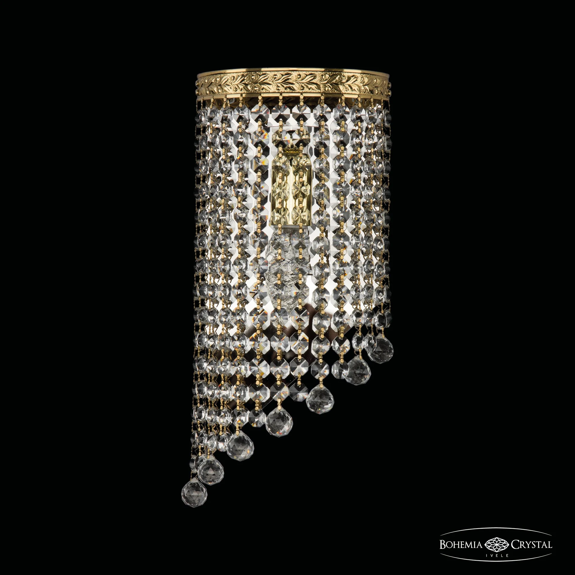 Настенное бра Bohemia 8340 83401BL/15IV-33 G Balls