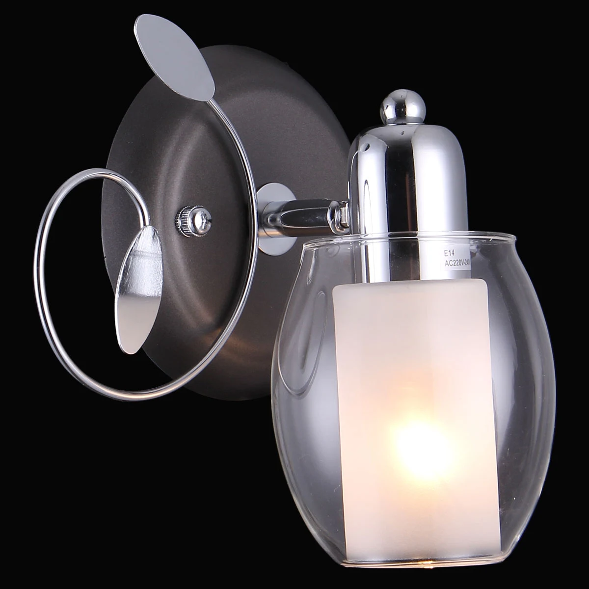 Настенное бра Natali Kovaltseva 75037 75037-1W CHROME, GRAY