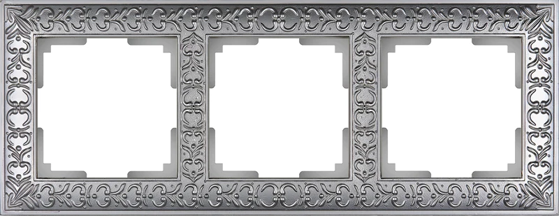 Werkel WL07-Frame-03/ Рамка на 3 поста (матовый хром)