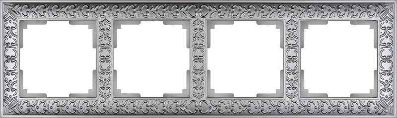Werkel WL07-Frame-04/ Рамка на 4 поста (матовый хром)
