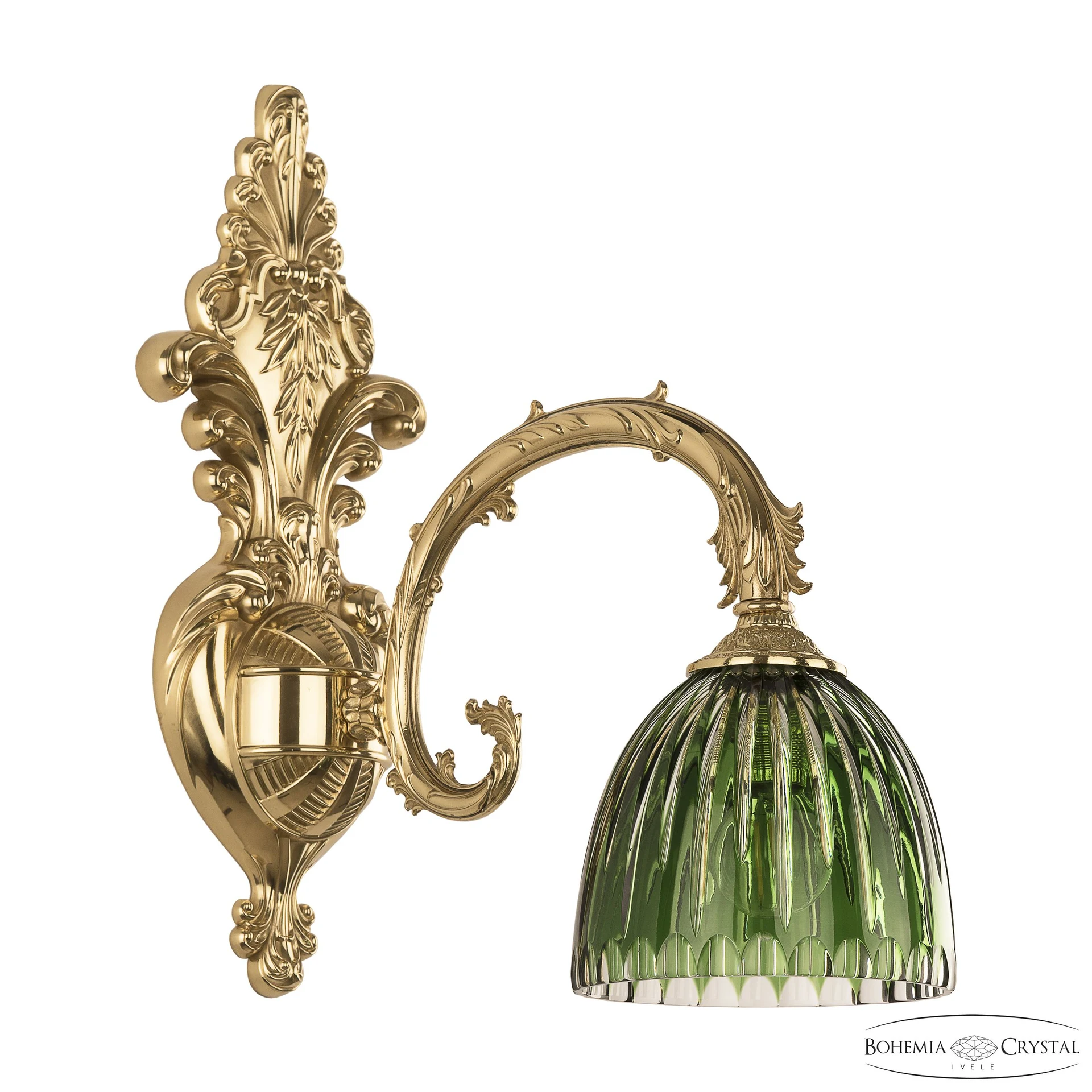 Настенное бра Bohemia 7109 7109B15/1/210 G P1 D Clear-Green/H-1K