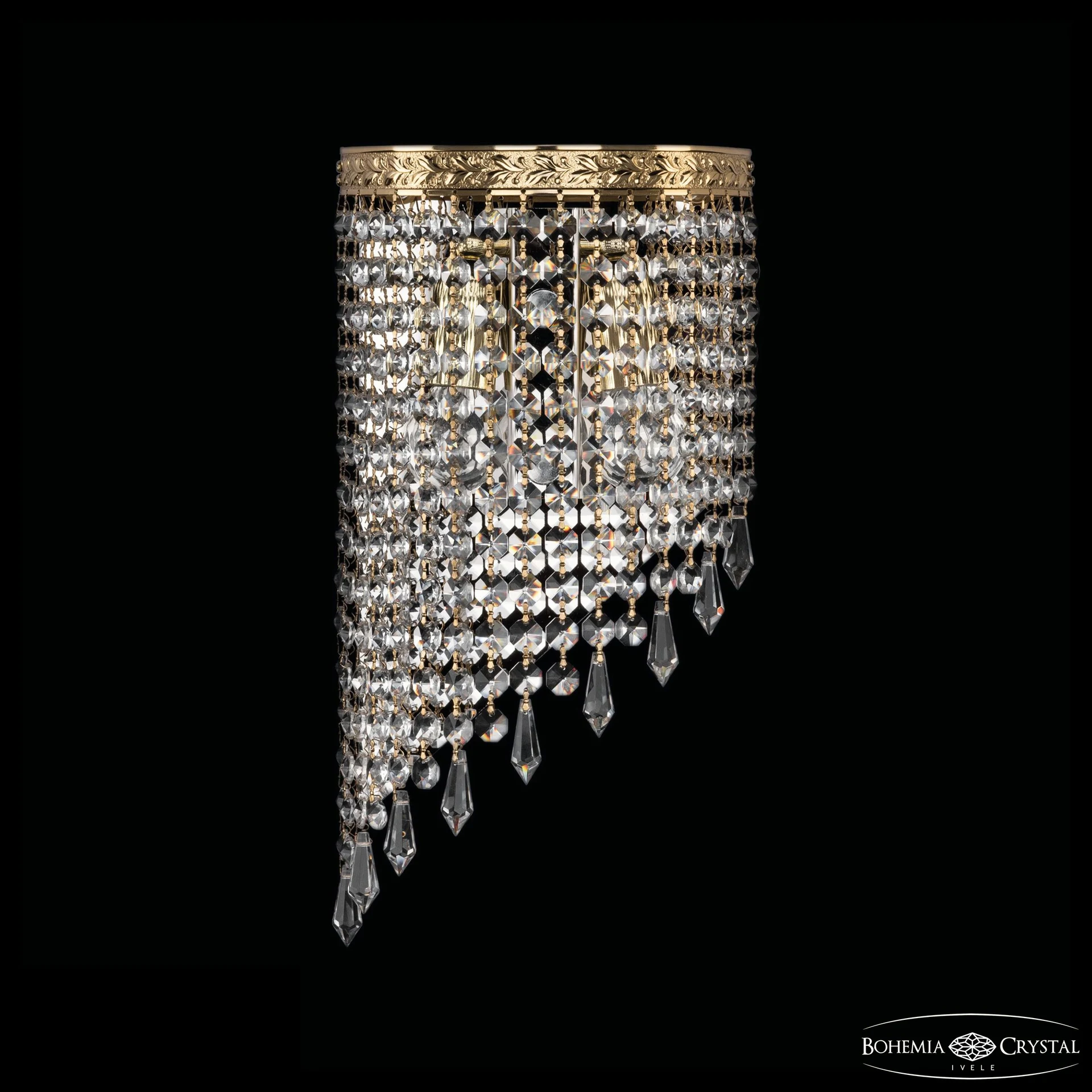 Настенное бра Bohemia 8340 83401BL/18IV-34 G Drops