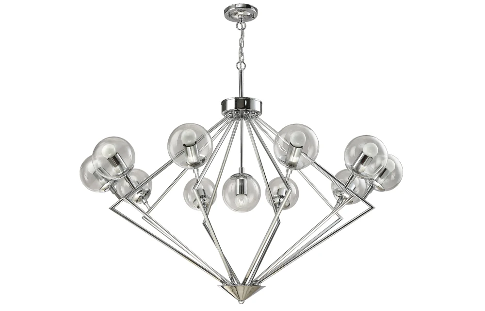 Подвесная люстра Crystal Lux Fabricio FABRICIO SP11 CHROME/TRANSPARENTE