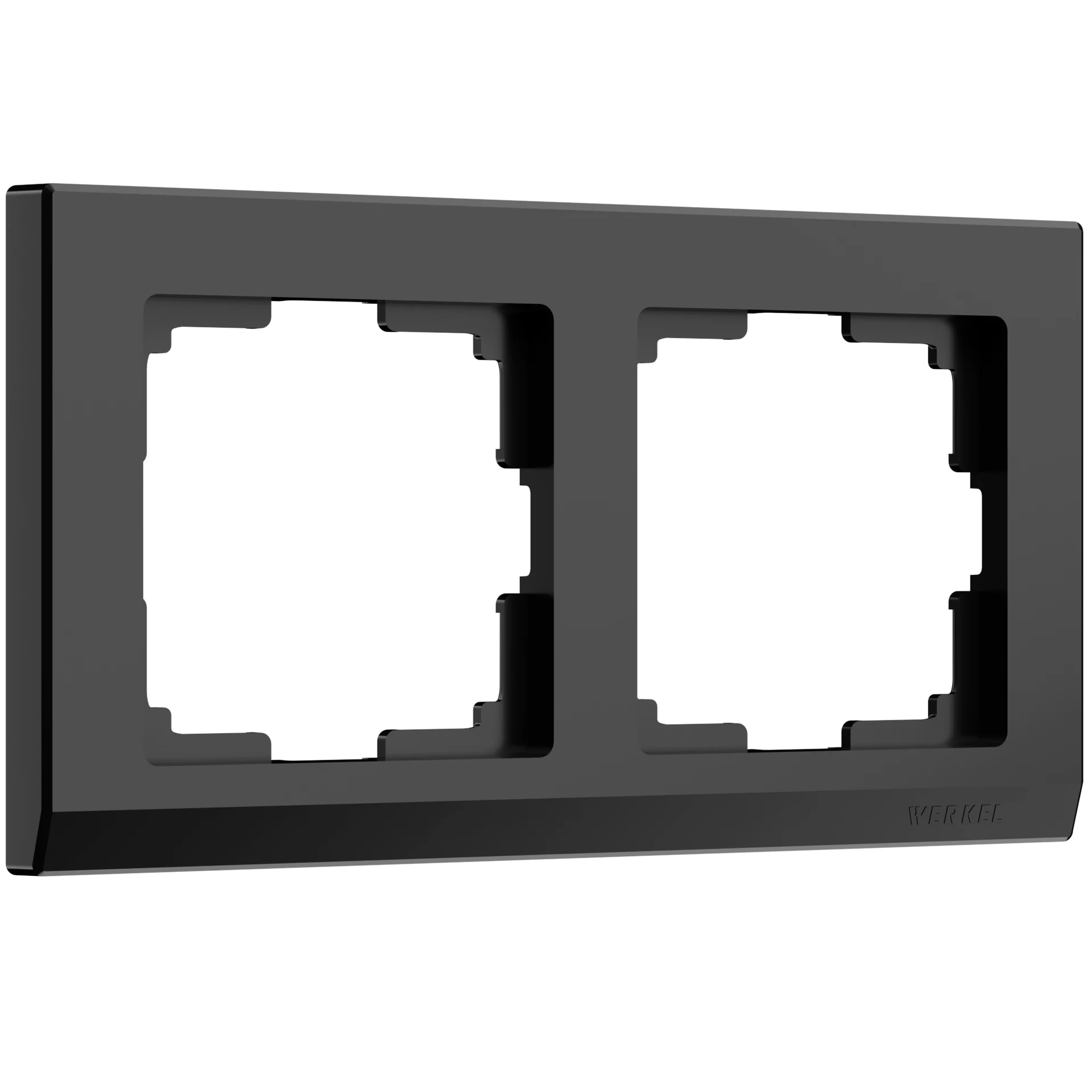 Рамка Werkel W0021808/ Рамка на 2 поста (черный)