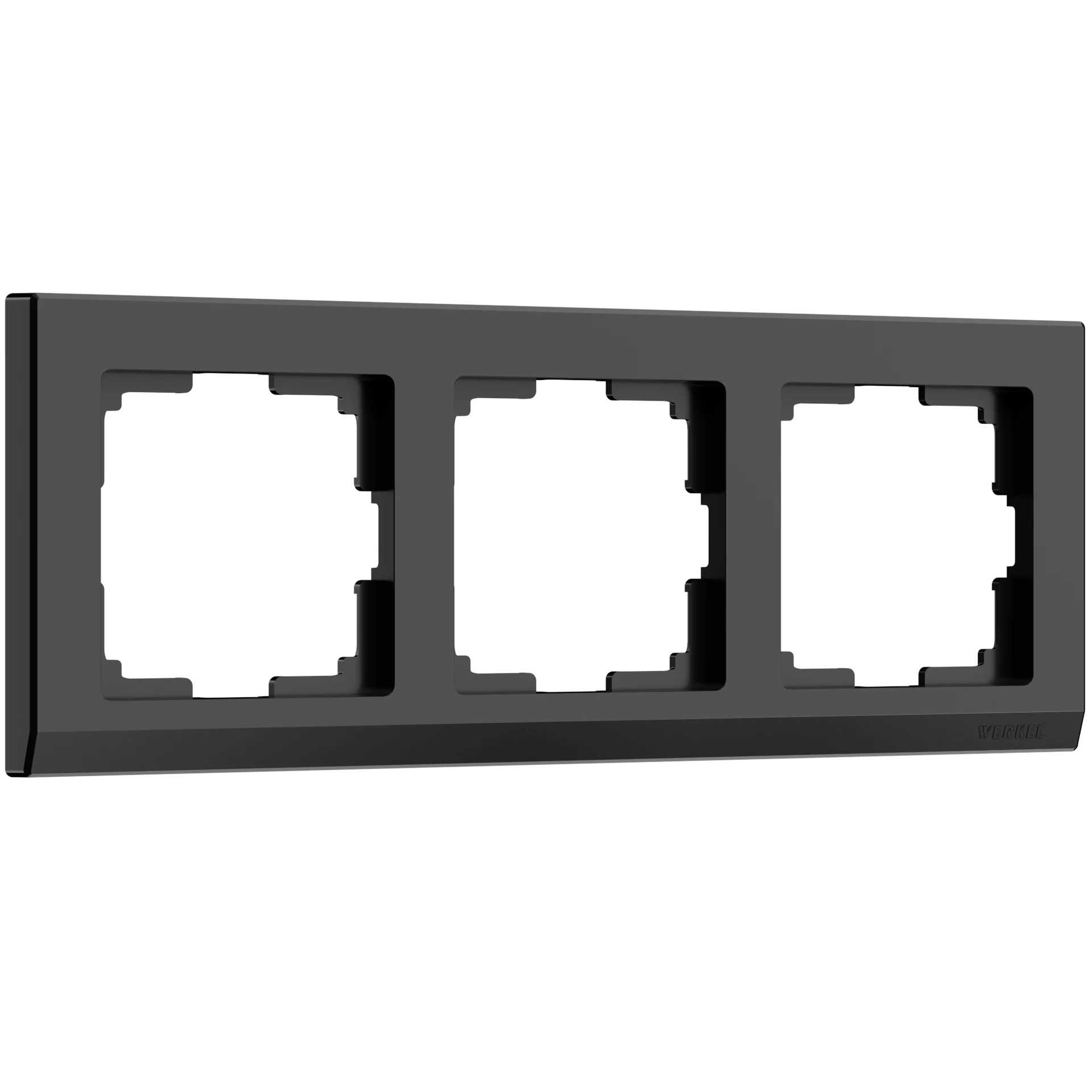 Рамка Werkel W0031808/ Рамка на 3 поста (черный)