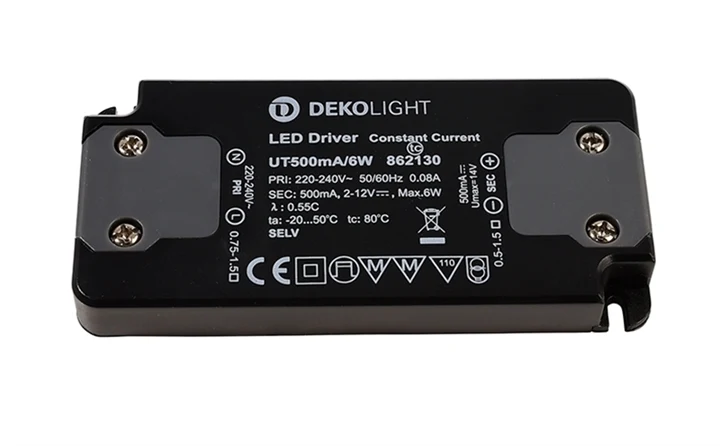Блок питания FLAT, 500mA 6W Deko-Light Eingangsspannung 862130