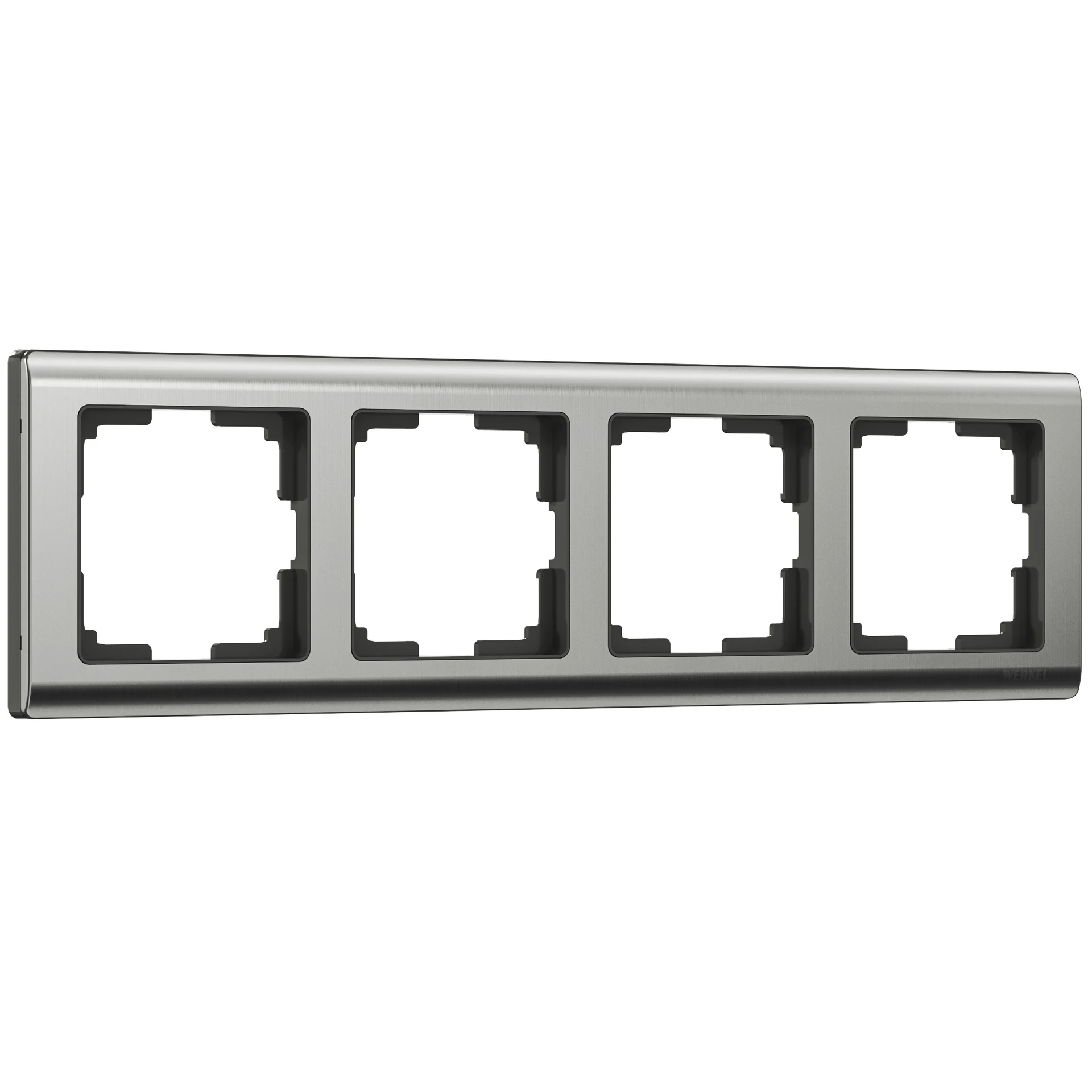 Рамка Werkel W0041602/ Рамка на 4 поста Metallic (глянцевый никель)