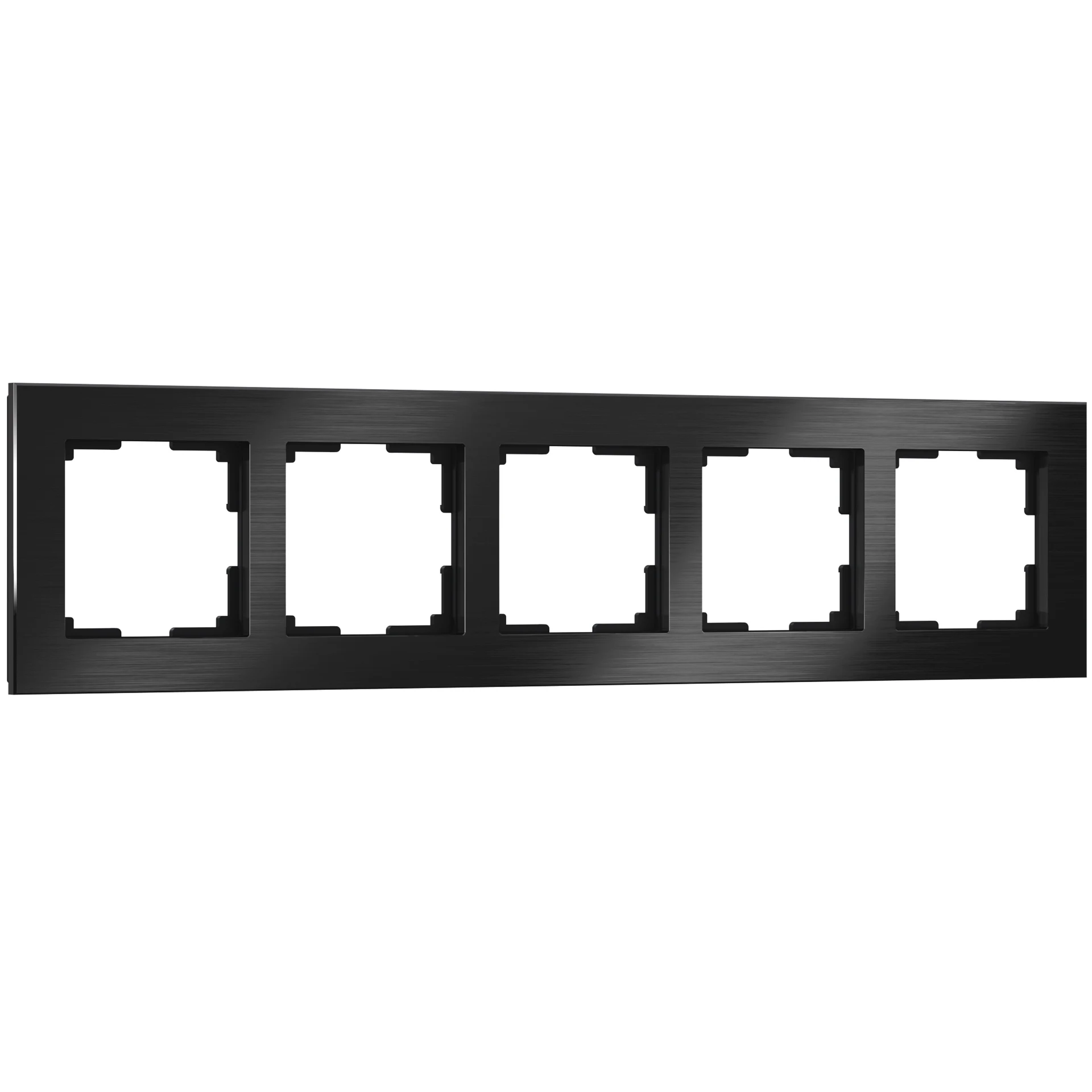Рамка Werkel W0051708/ Рамка на 5 постов Aluminium (черный алюминий)