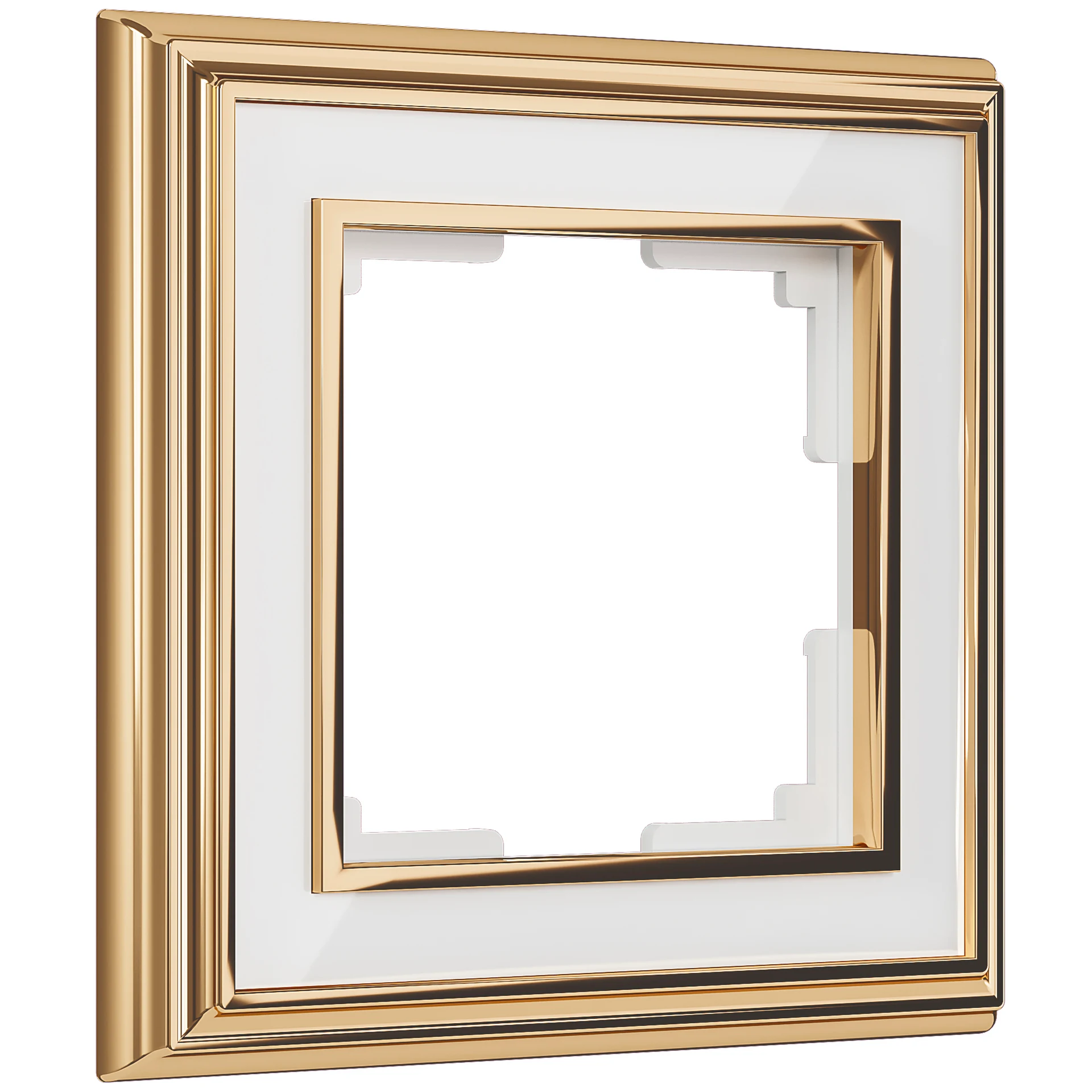 Рамка Werkel W0011329/ Рамка на 1 пост Palacio (золото/белый)