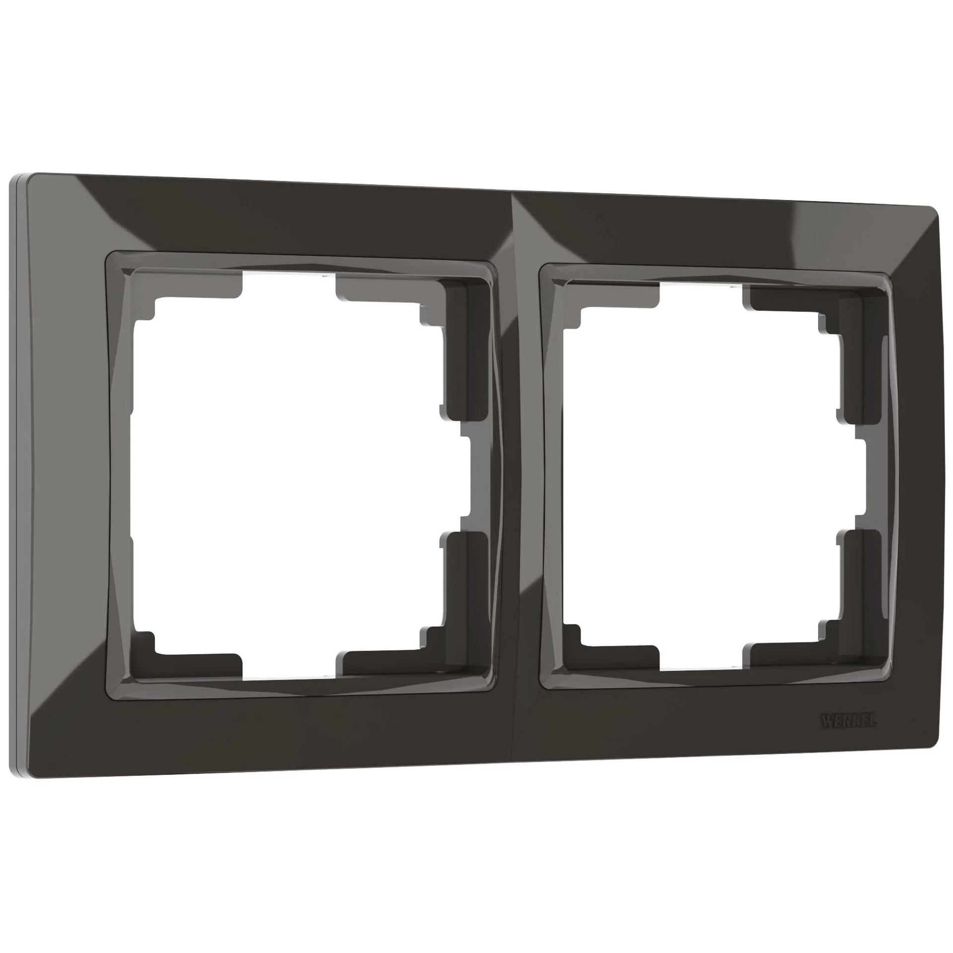 Рамка Werkel W0022007/ Рамка на 2 поста Snabb basic (серо-коричневый)