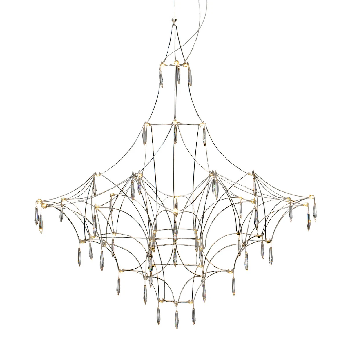 Подвесная люстра Delight Collection Lucciola 9176P/S silver