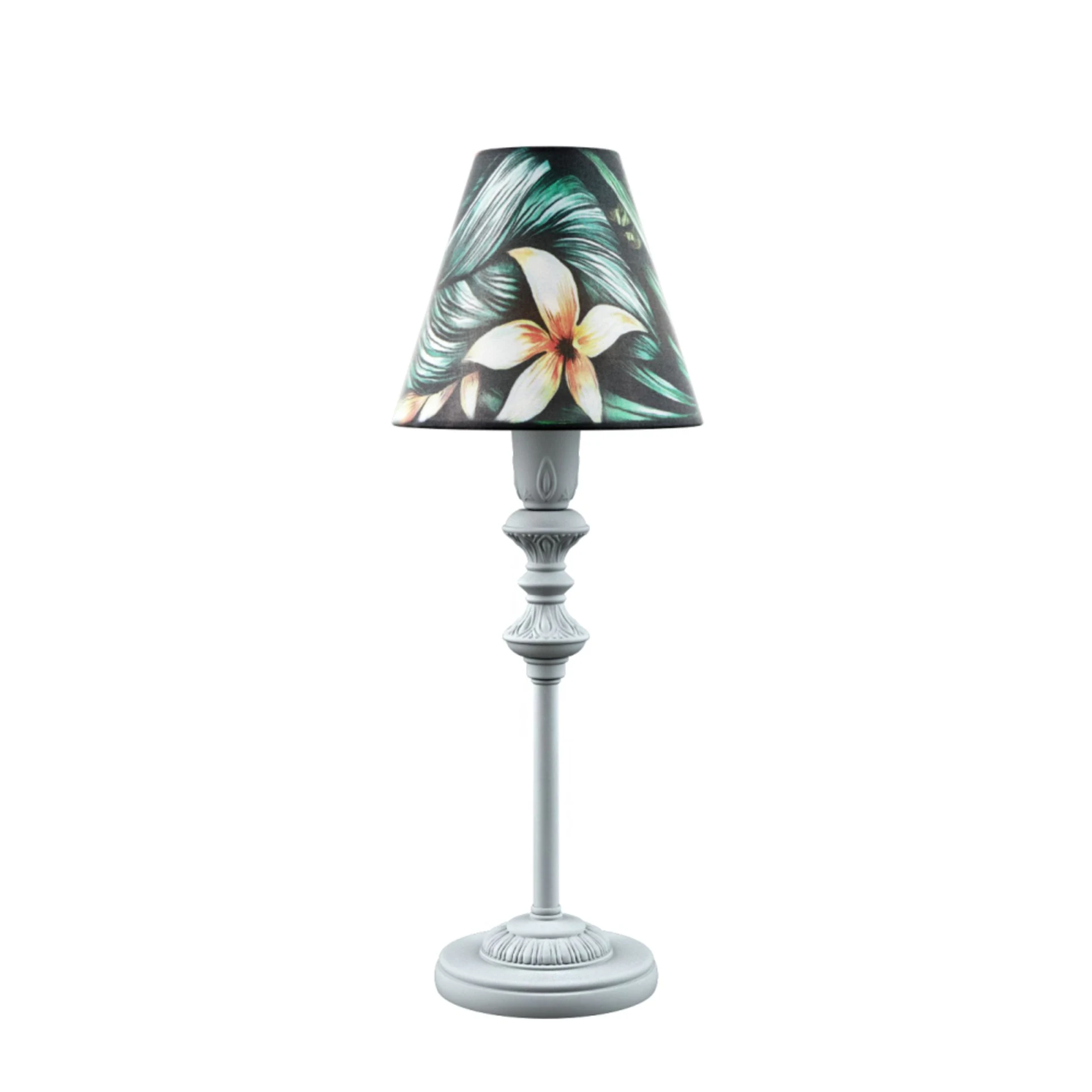 Настольная лампа с цветочками Provence E-11-G-LMP-O-12 Lamp4You
