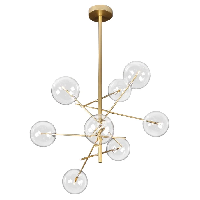 Потолочная люстра Delight Collection Globe Mobile 9307P-8 gold