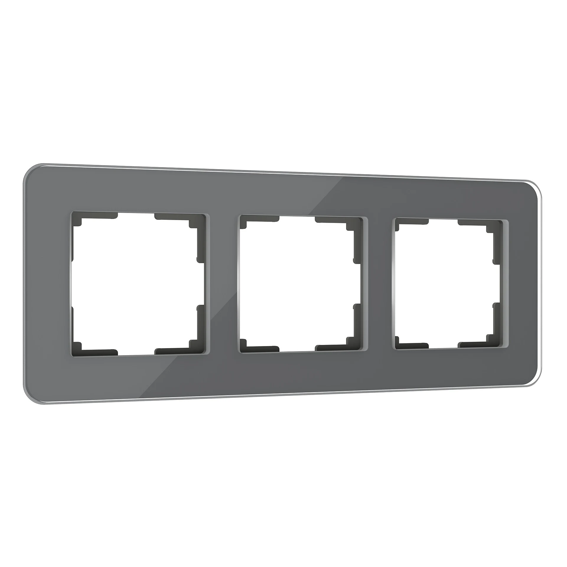 Рамка Werkel Elite графит W0032440/ Рамка на 3 поста Elite (графит, стекло)
