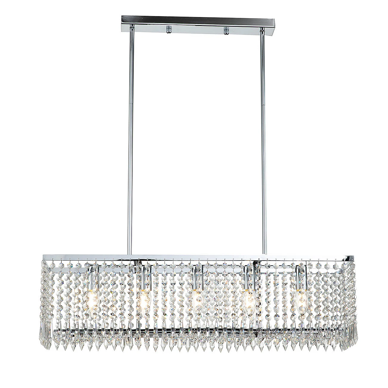 Люстра на штанге Indigo Sfarzo 12005/5RL Chrome V000280