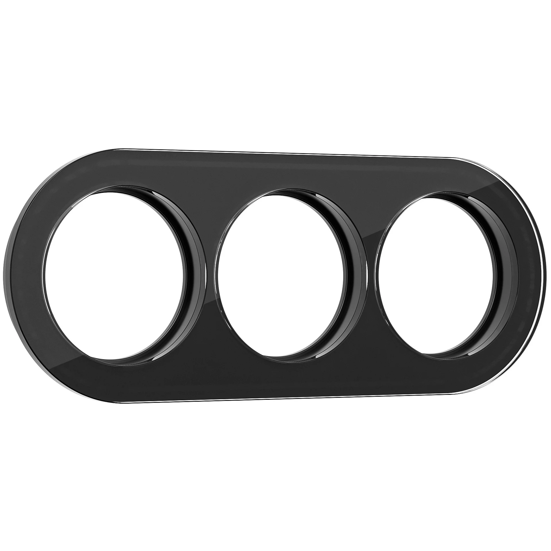 Рамка Werkel W0035108/ Рамка на 3 поста (Черный)