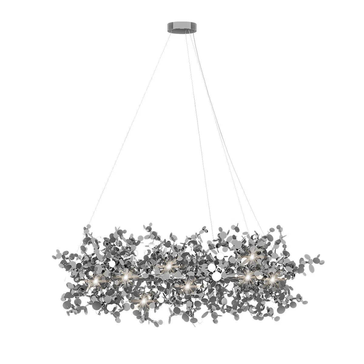10101/600 Chrome Подвесная люстра LOFT IT Spark