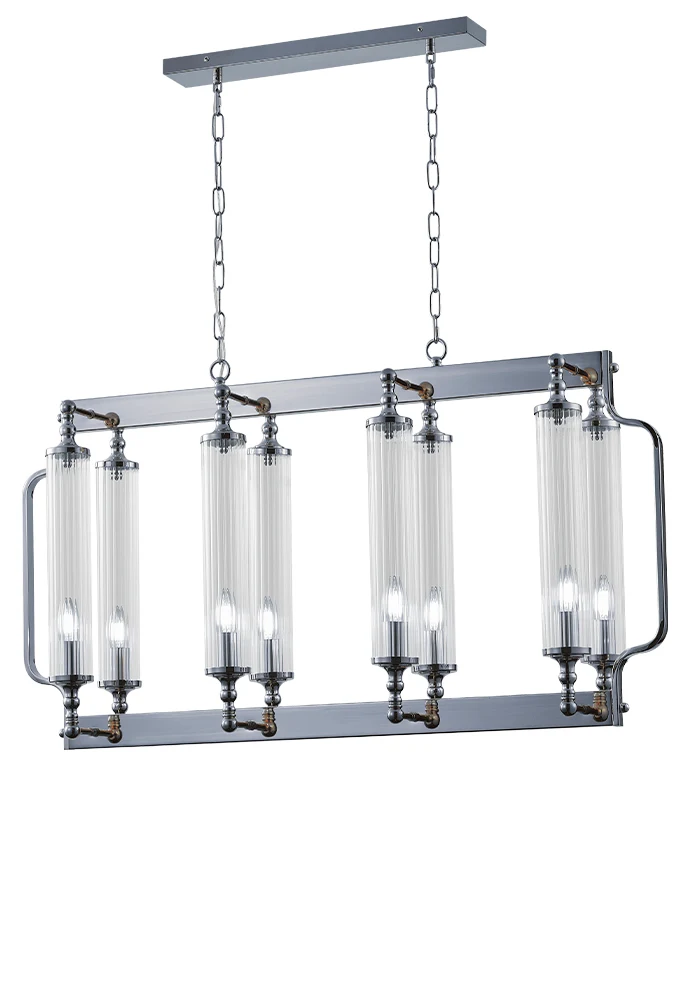 Подвесная люстра Crystal Lux Tomas TOMAS SP8 L1000 CHROME