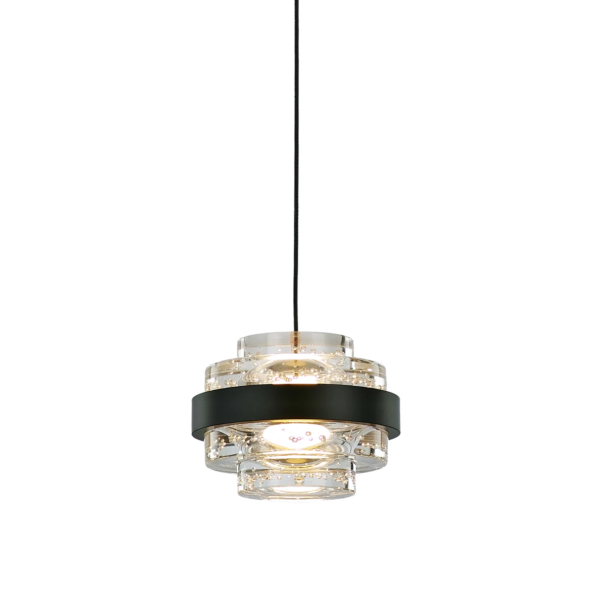 Светильник подвесной Delight Collection Indiana MD22030002-1A black/clear