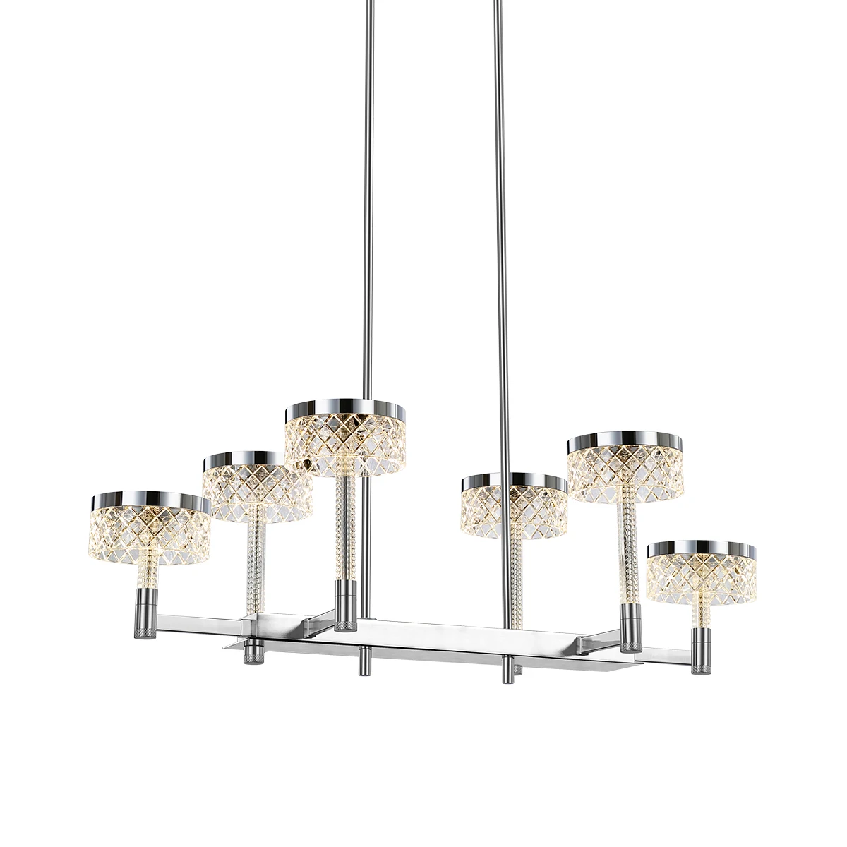 Люстра на штанге Delight Collection Diamond cut MD21020075-6B chrome