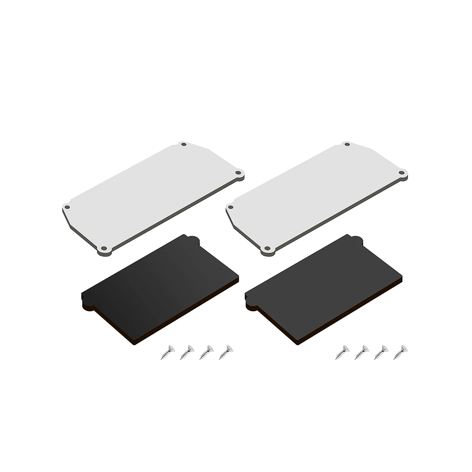 Комплект торцевых заглушек для профиля Denkirs DK5852-BK