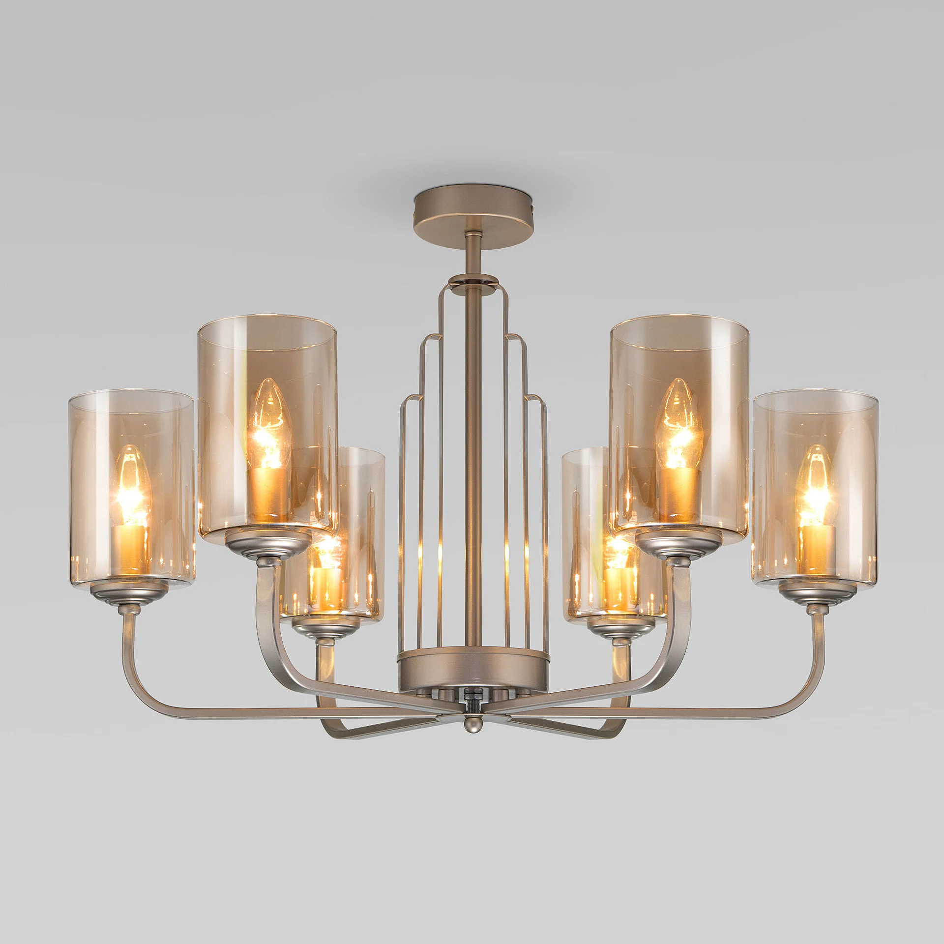 Потолочная люстра Eurosvet Defi 60138/6 перламутровое золото