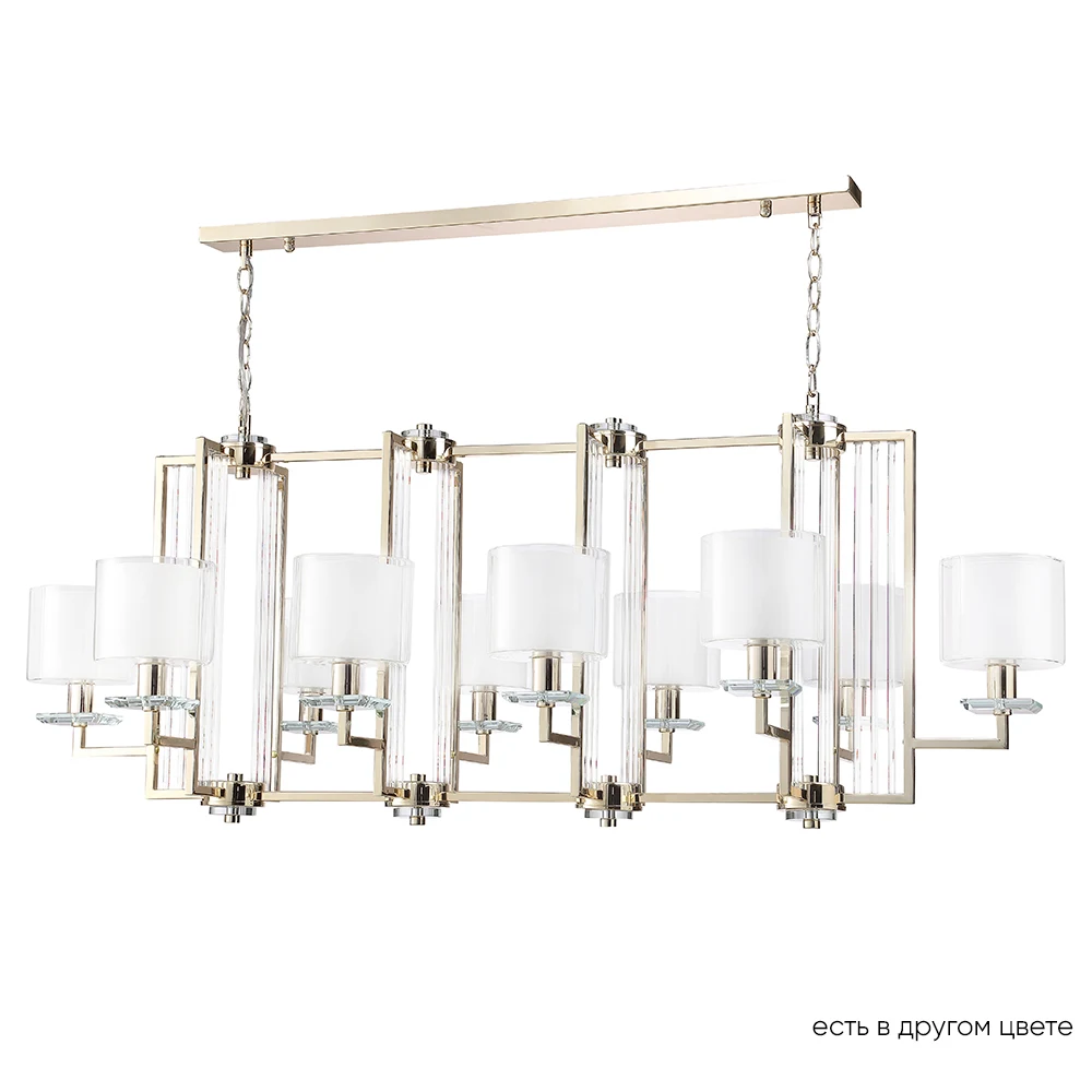 Подвесная люстра Crystal Lux Nicolas NICOLAS SP10 L1300 GOLD/WHITE