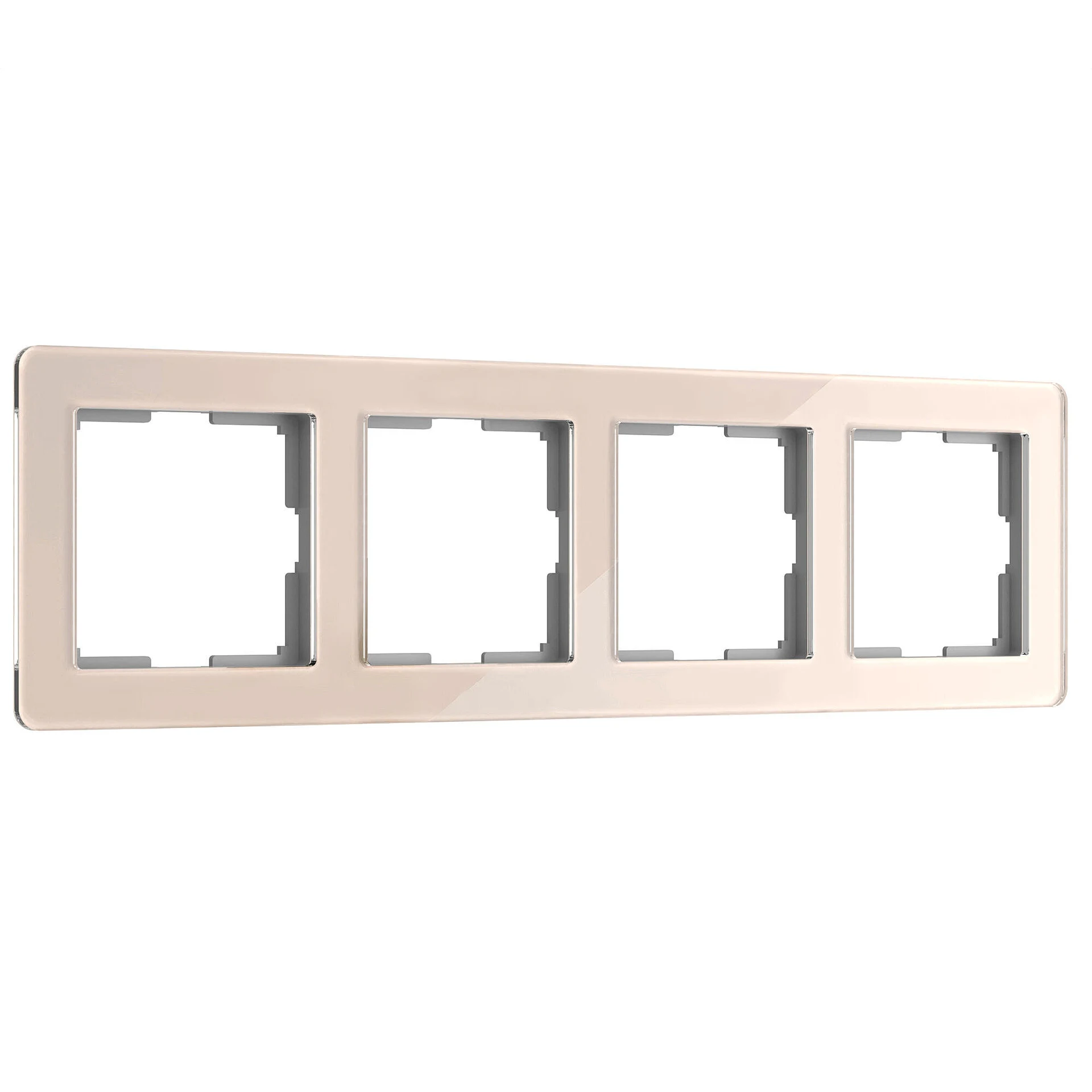 Рамка Werkel W0042743/ Рамка на 4 поста Acrylic (айвори)