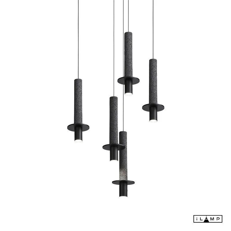 Светильник подвесной iLamp Lofty 10704P/1-D150 BK-GR