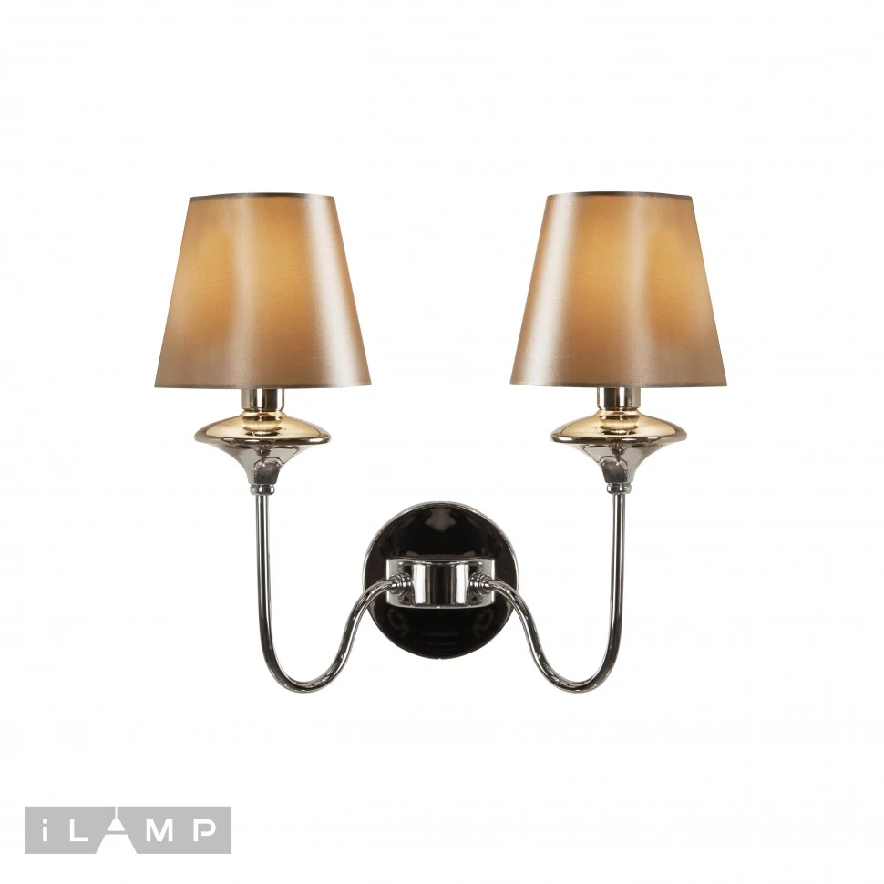 Настенное бра iLamp Rolling W2406-2 Nickel
