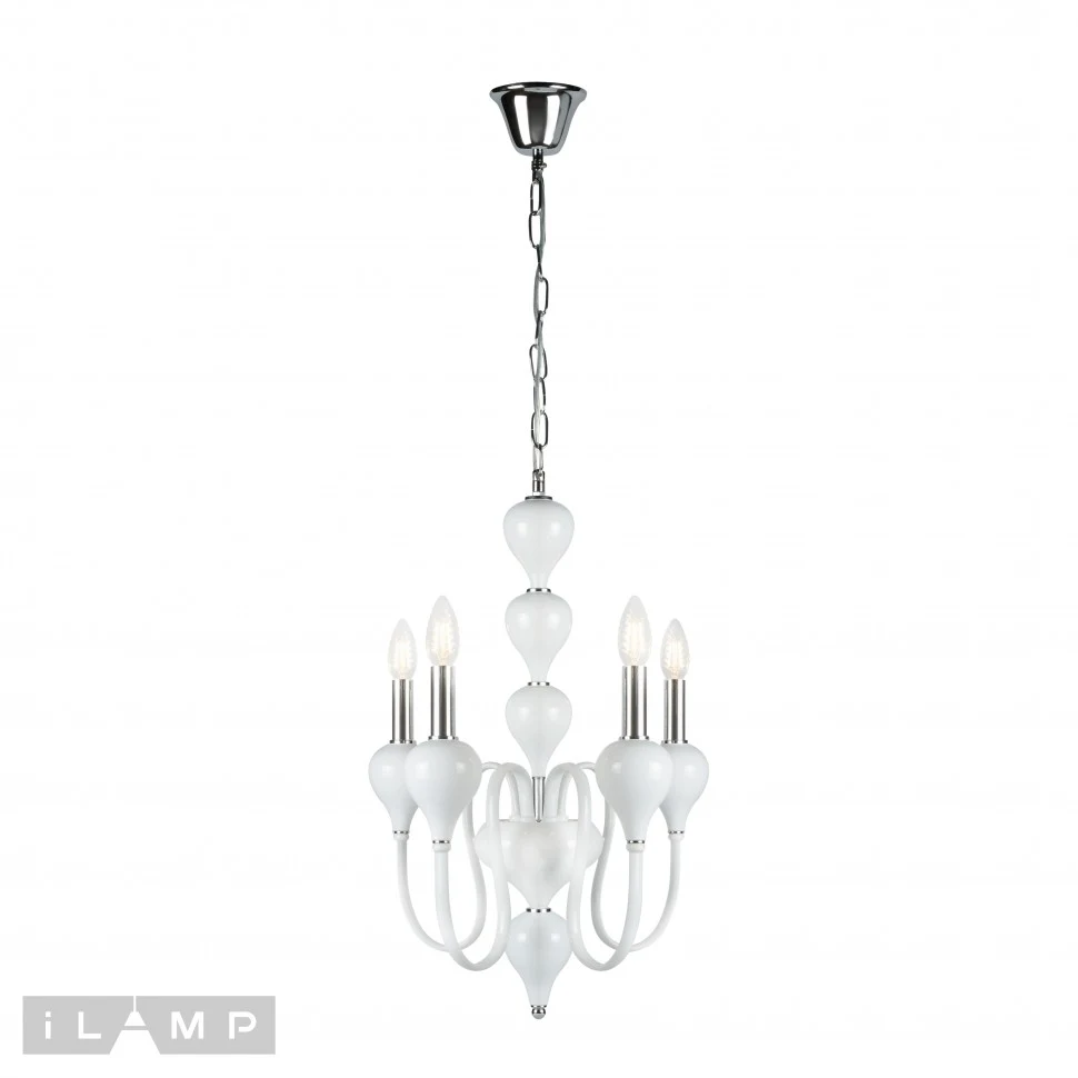 Люстра подвесная Lady iLamp 88003-4 WH