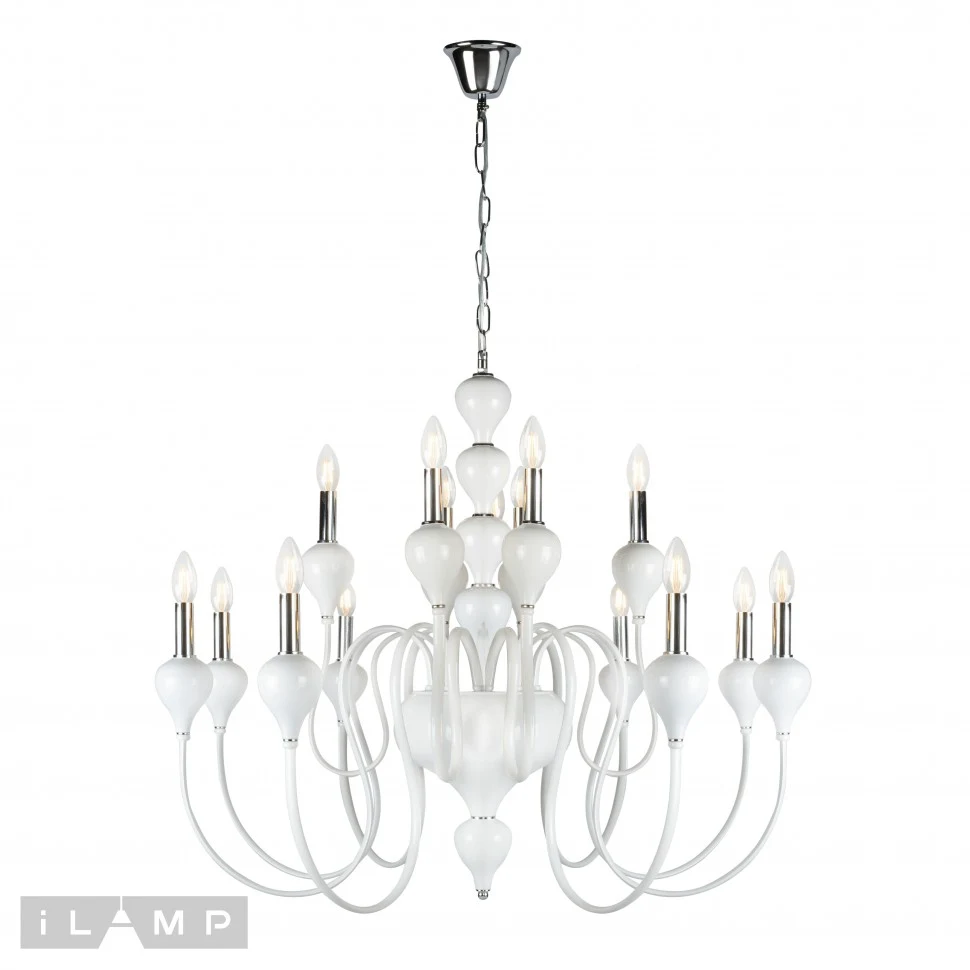 Люстра подвесная Lady iLamp 88003-10+5 WH