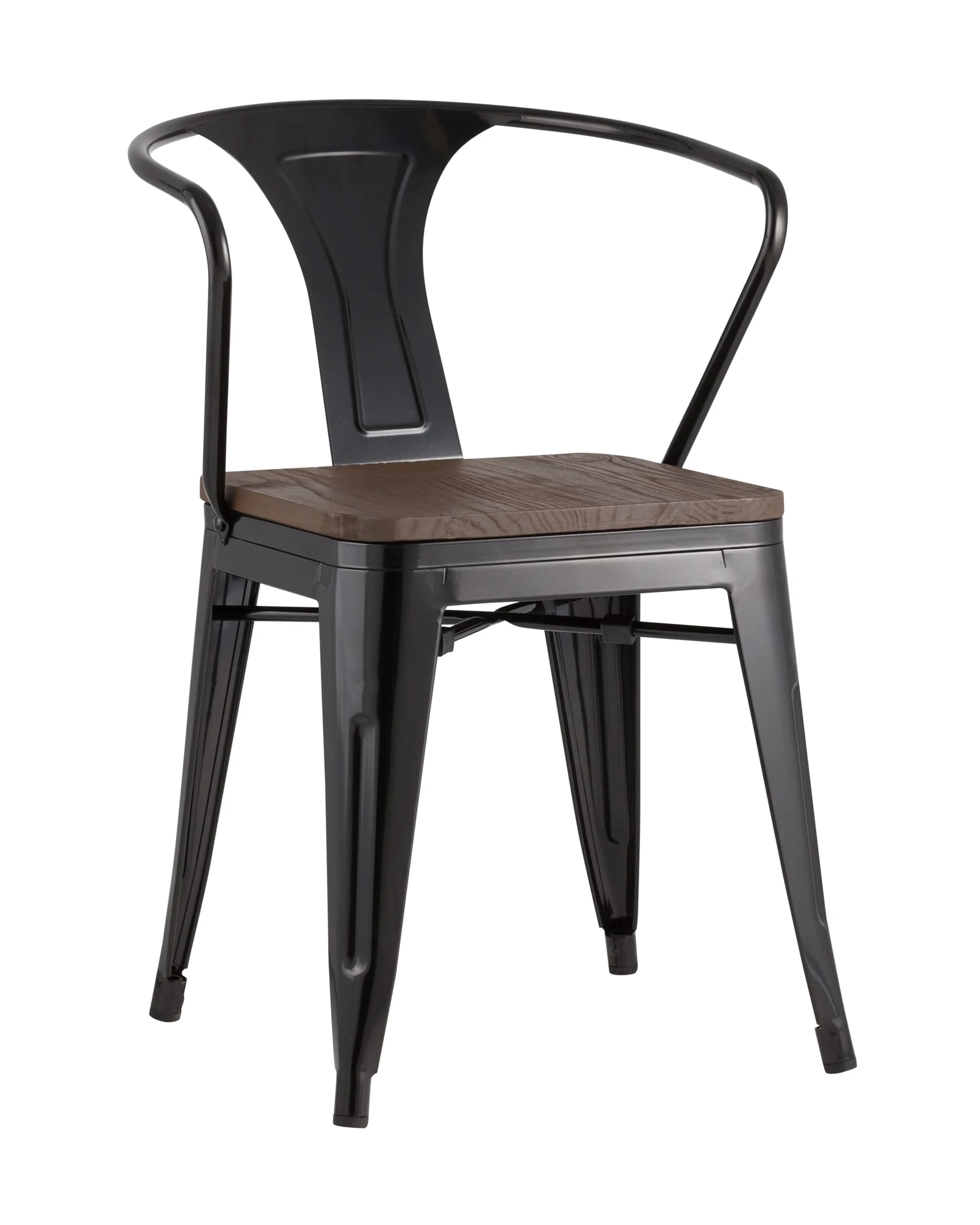 Обеденный стул Stool Group Tolix Arm Wood YD-H440AR-W LG-01