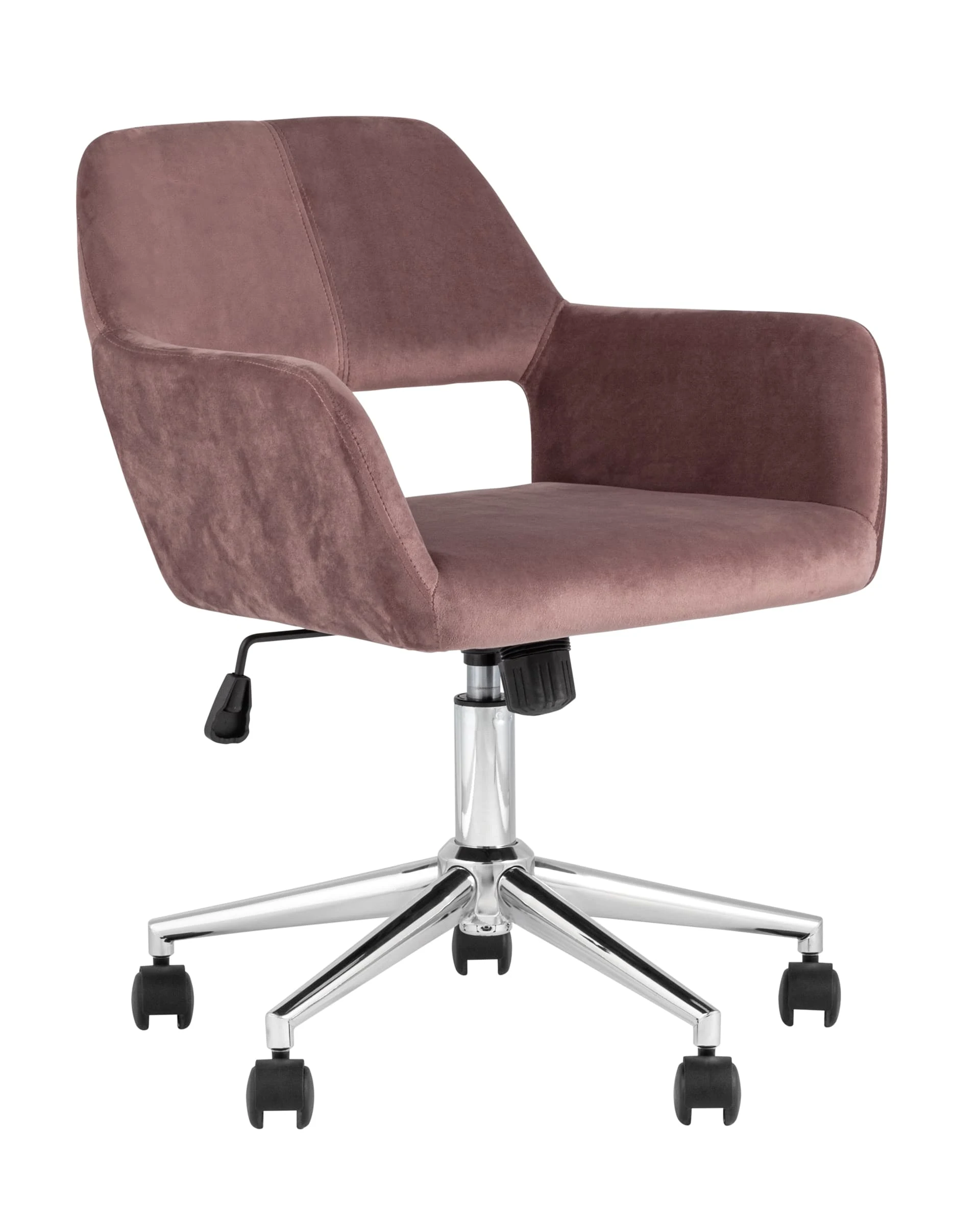 Кресло офисное Stool Group ROSS ROSS CHROME VELVET ROSE