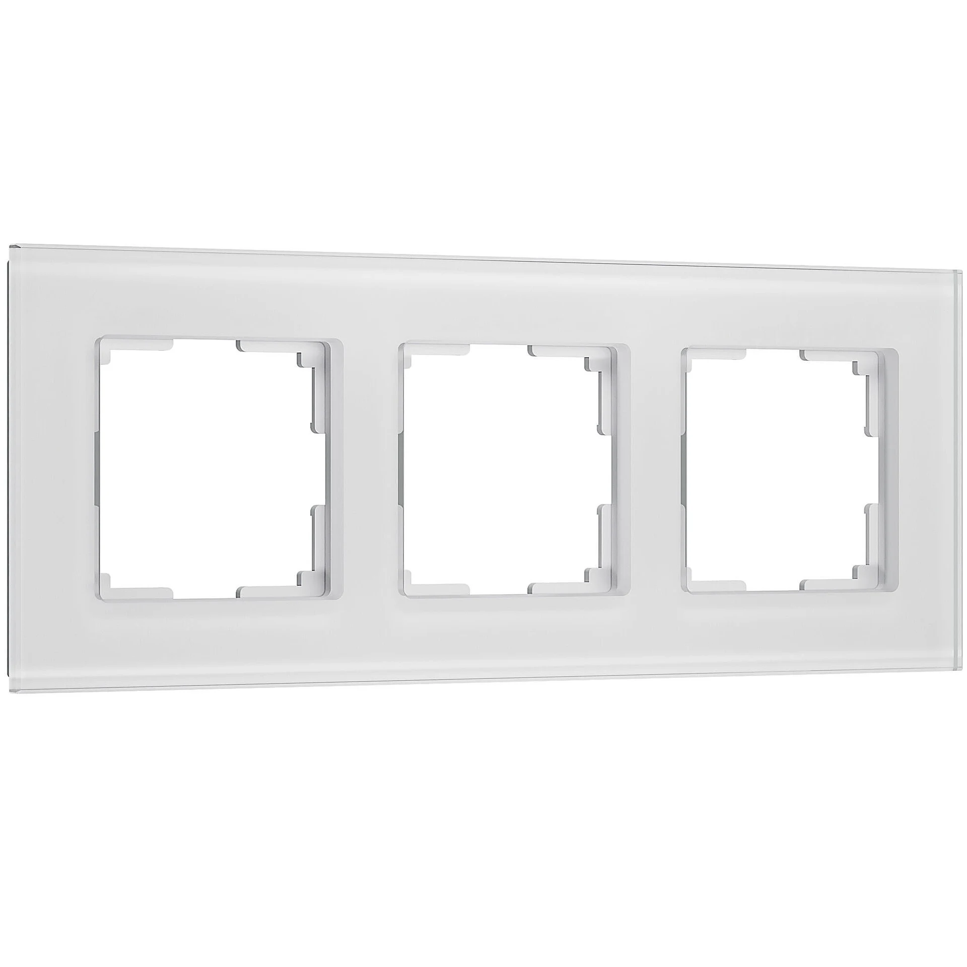 Рамка Werkel W0033101/ Рамка на 3 поста Senso (белый, стекло soft-touch)