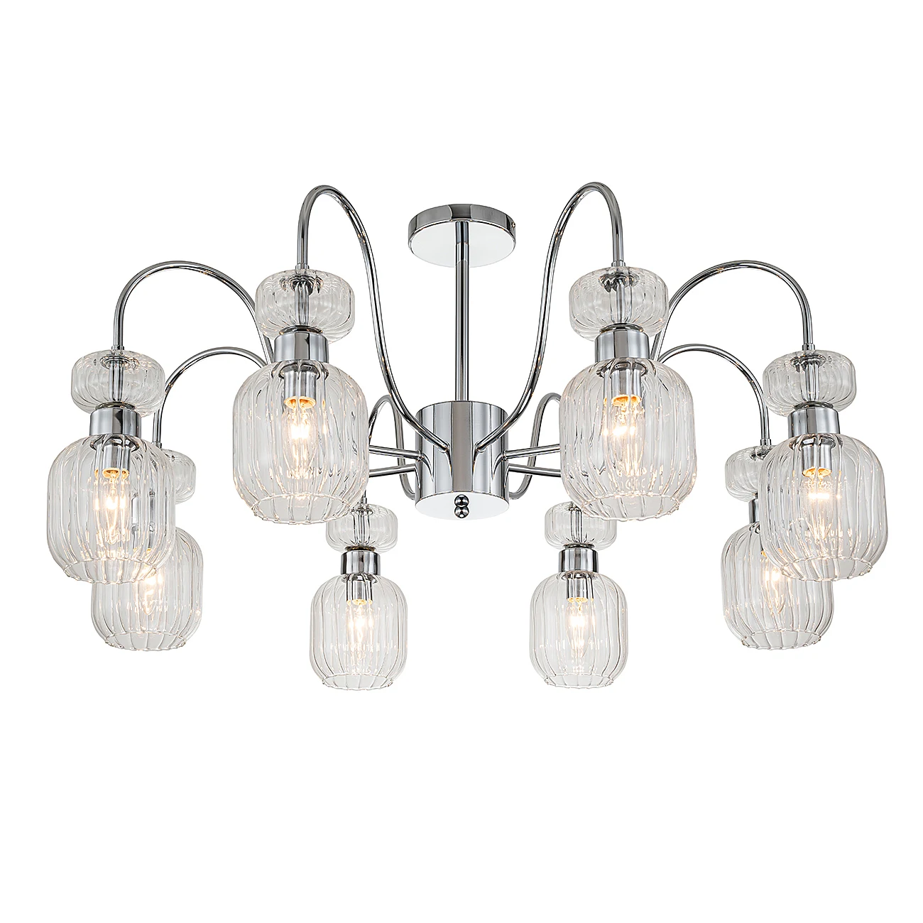 Потолочная люстра Escada Gloss 1141/8PL Chrome/Clear