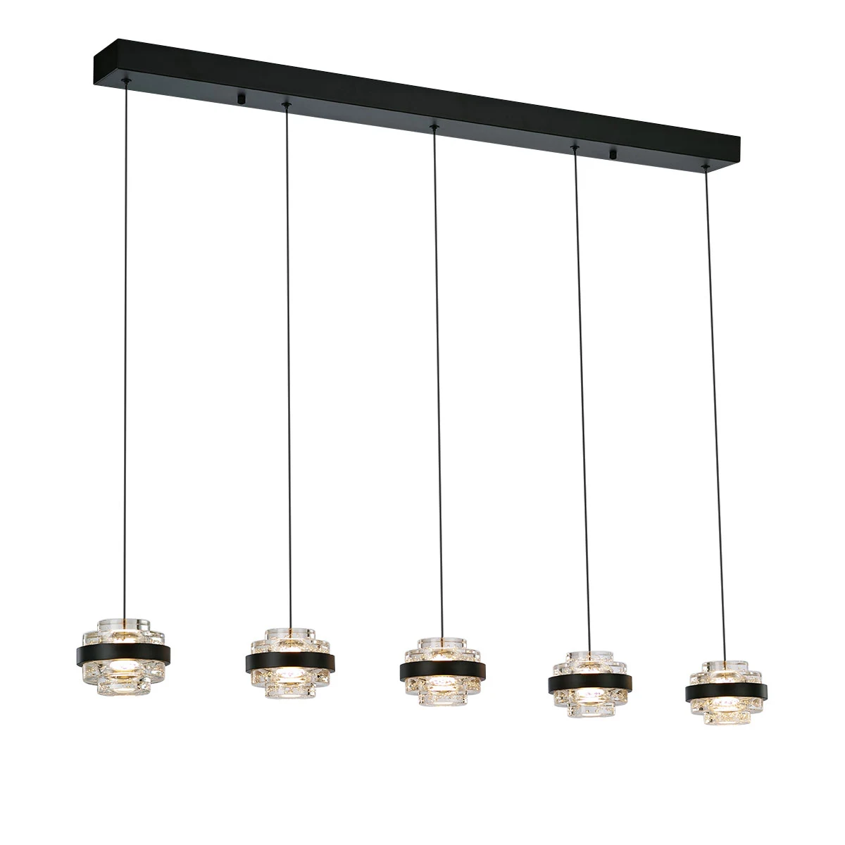 Светильник подвесной Delight Collection Indiana MD22030002-5B black/clear