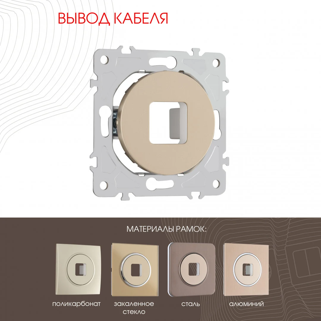 Накладка на механизм Arte Milano Am-202 202.49-1.shampan