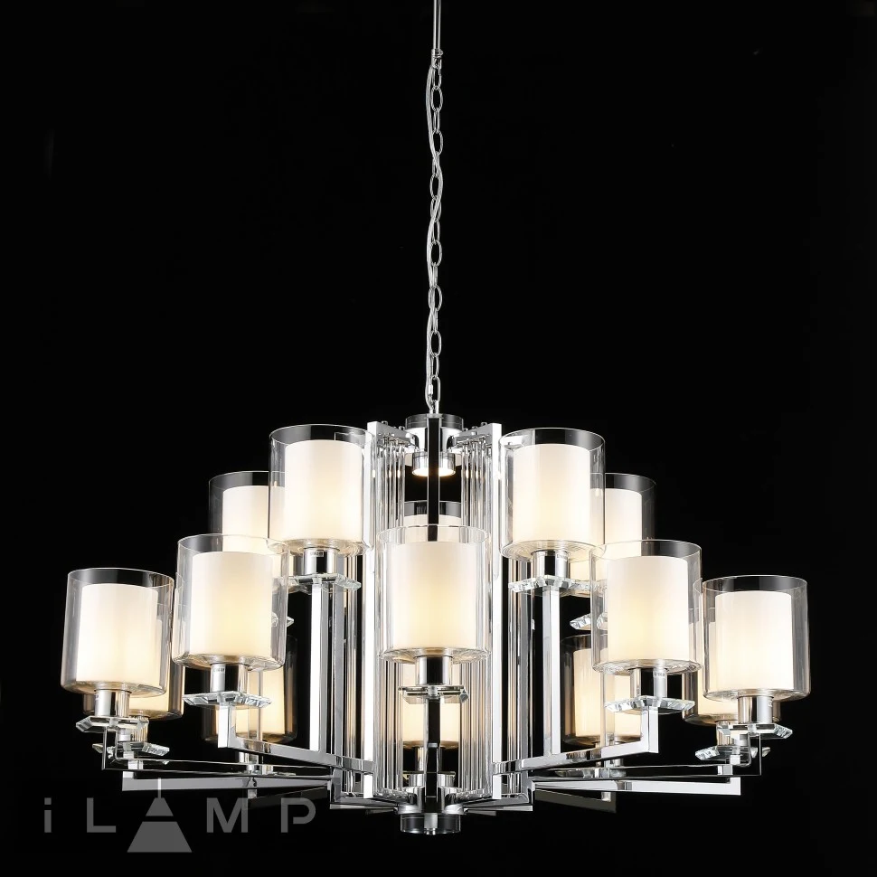 Подвесная люстра iLamp King RM6201-10+5 CR+CL