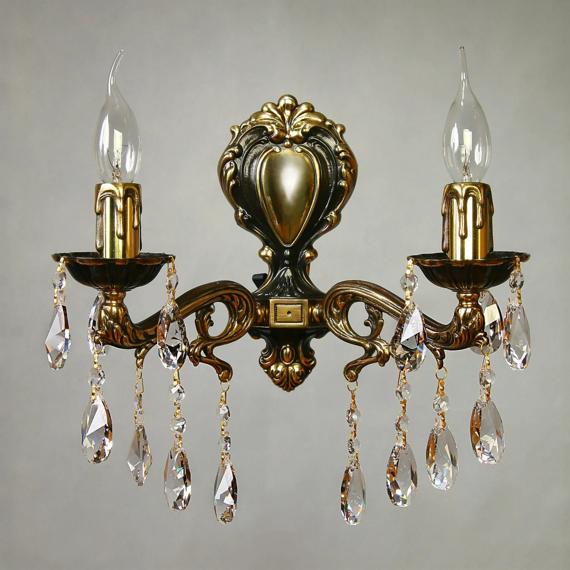 Настенное бра Ambiente Leon 2128/2 PB Tear drop
