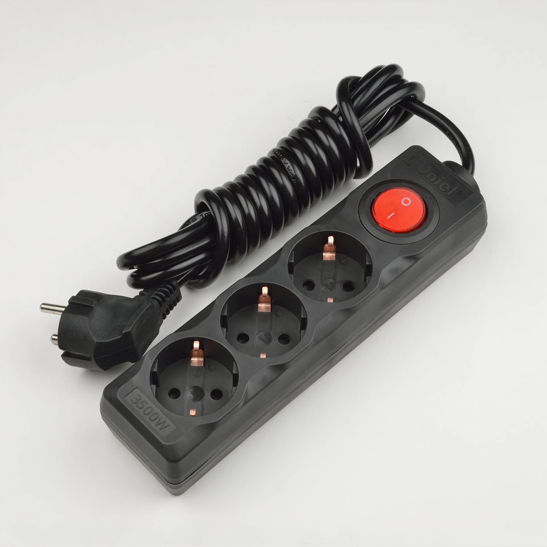 Удлинитель Uniel Standard S-GCD3-3B BLACK
