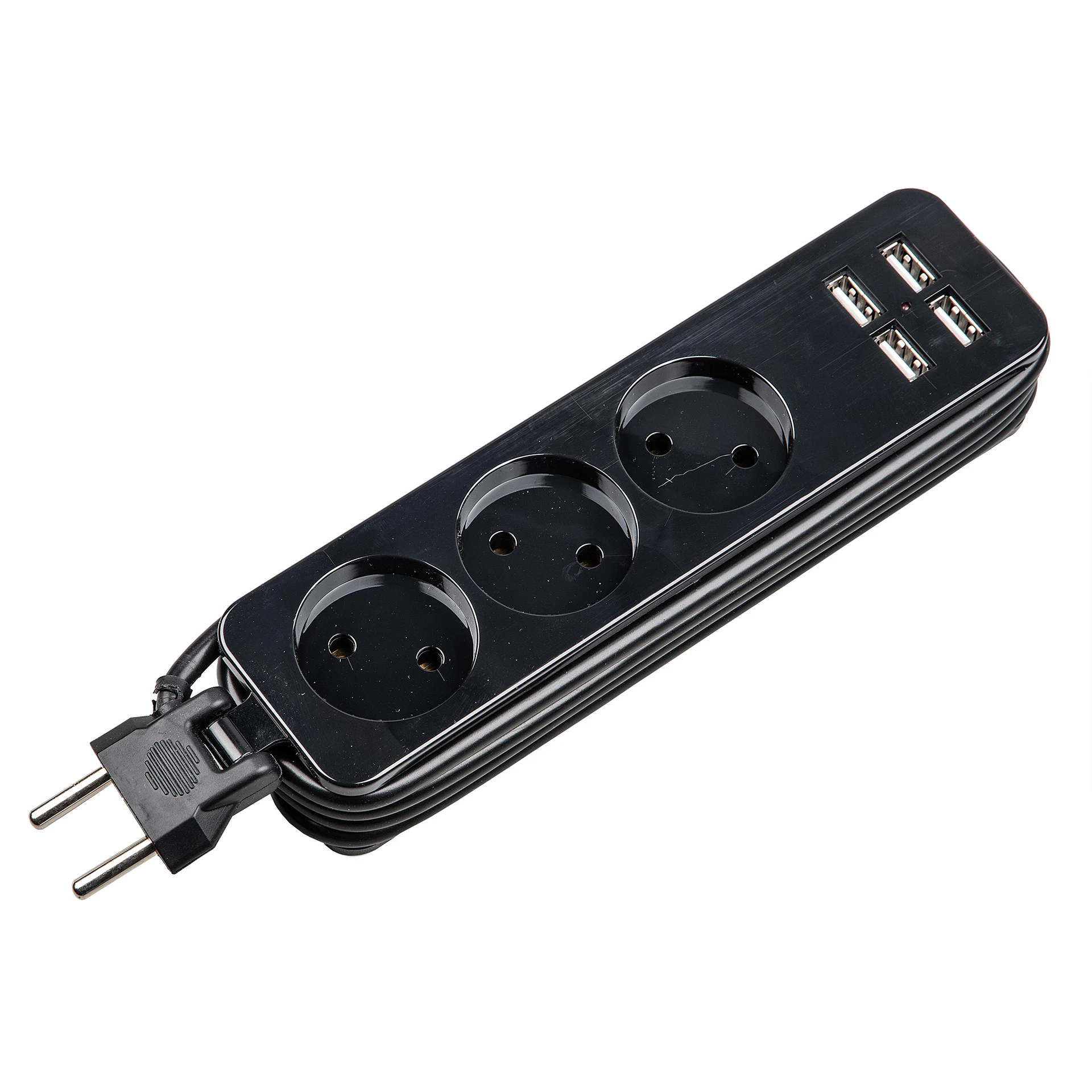 Удлинитель Uniel Travel S-CT3-1,8U BLACK