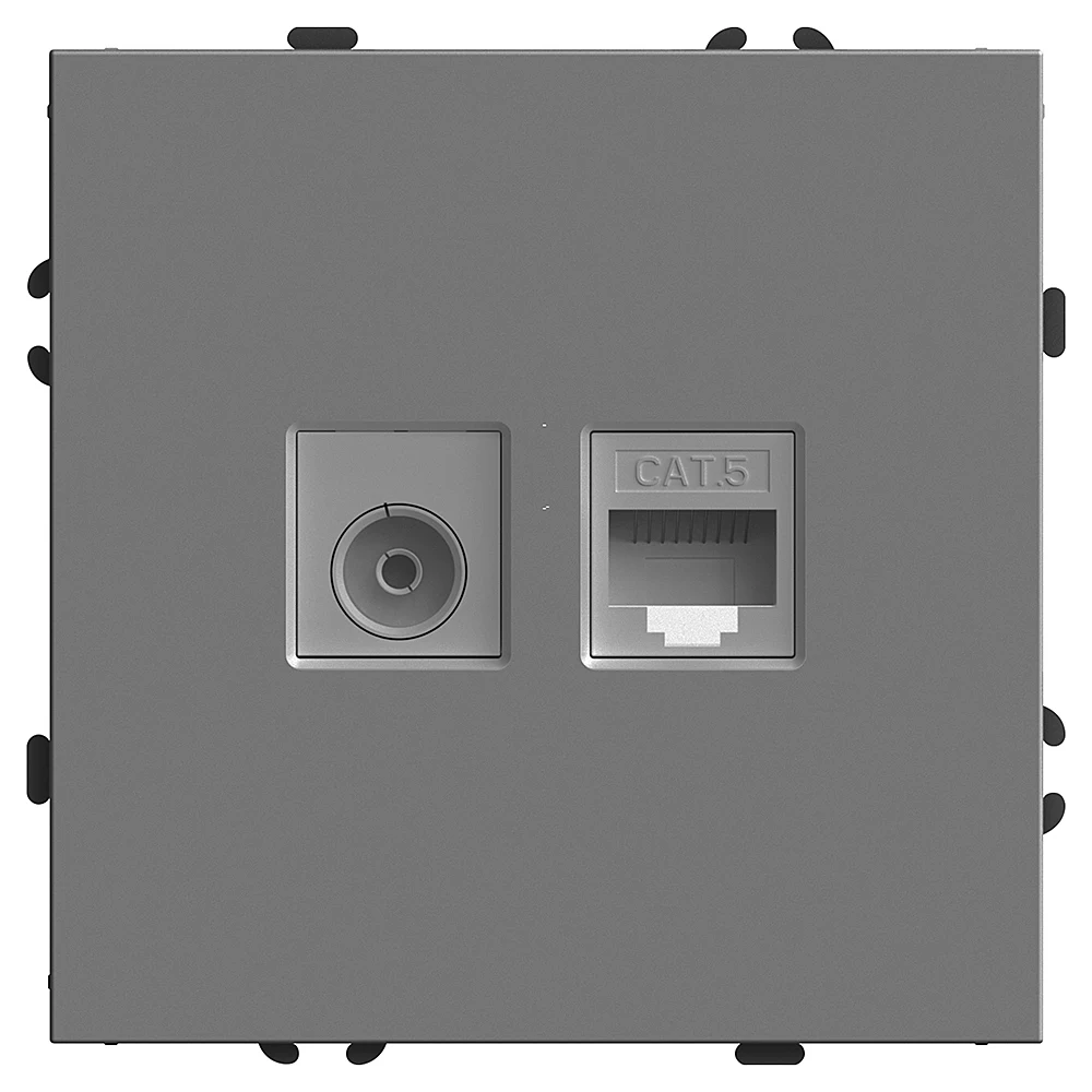 Розетка TV + компьютерная RJ-45 (механизм) Stekker Эмили 49950