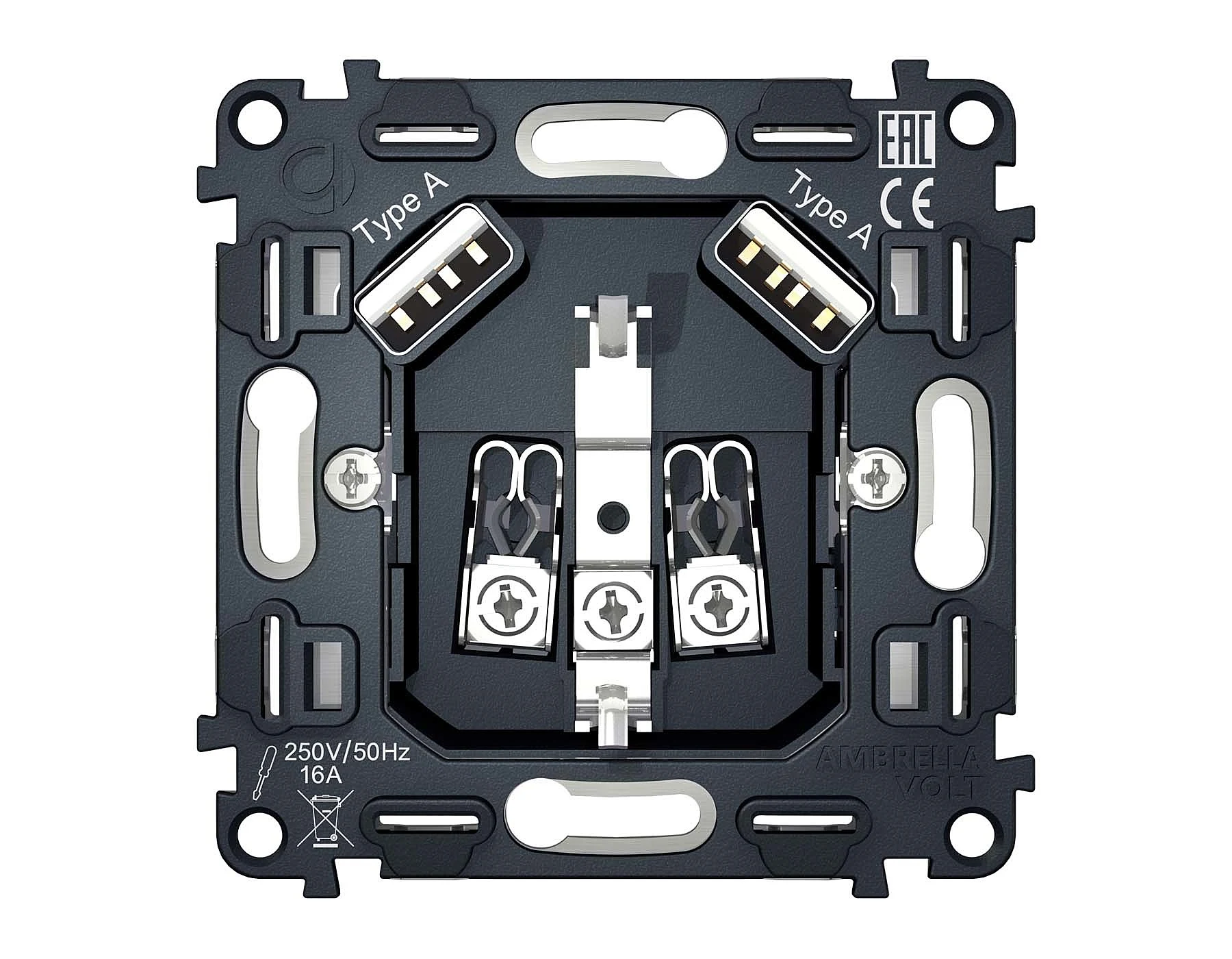 Розетка Ambrella Volt QUANT VM155
