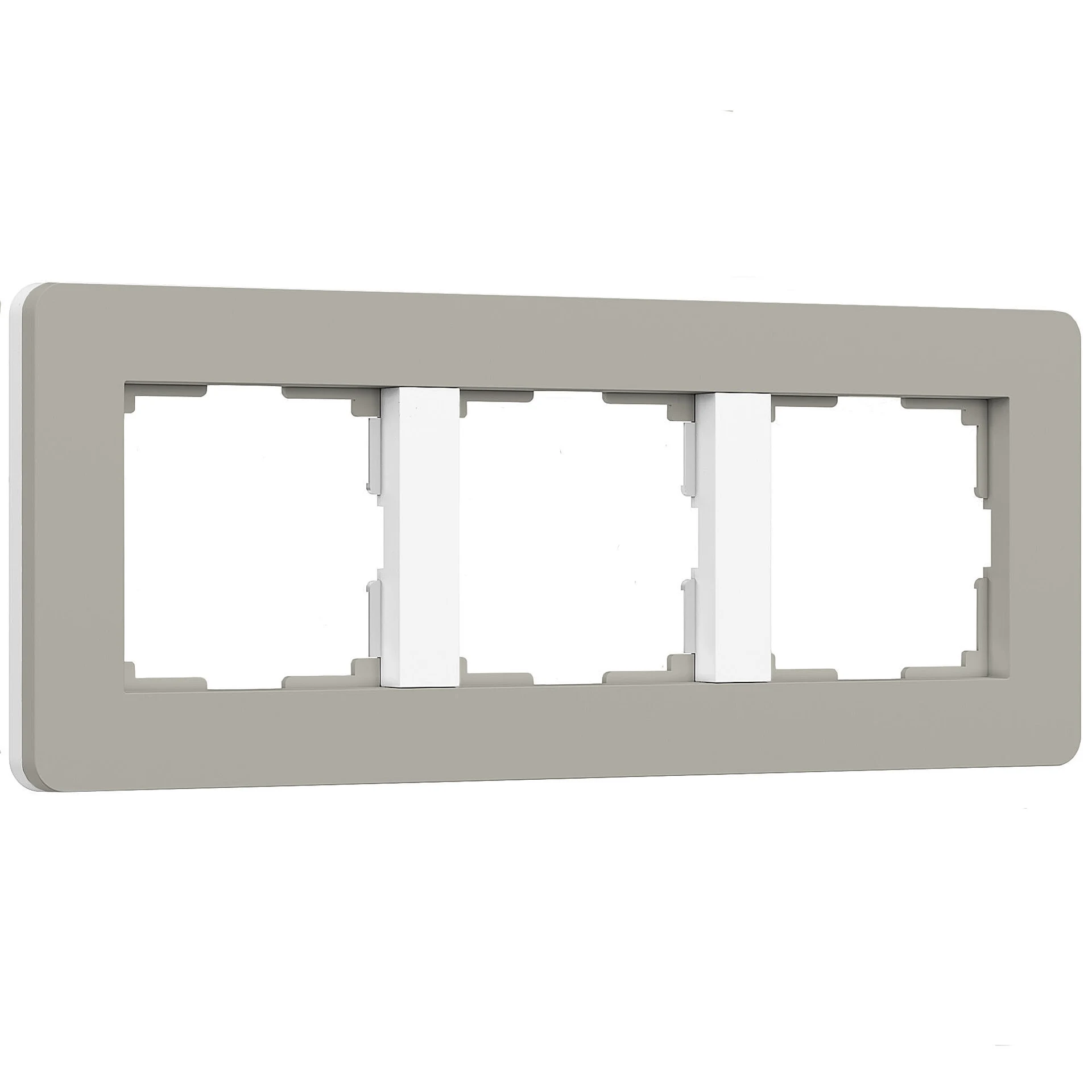 Split дымчатый/белый, soft-touch