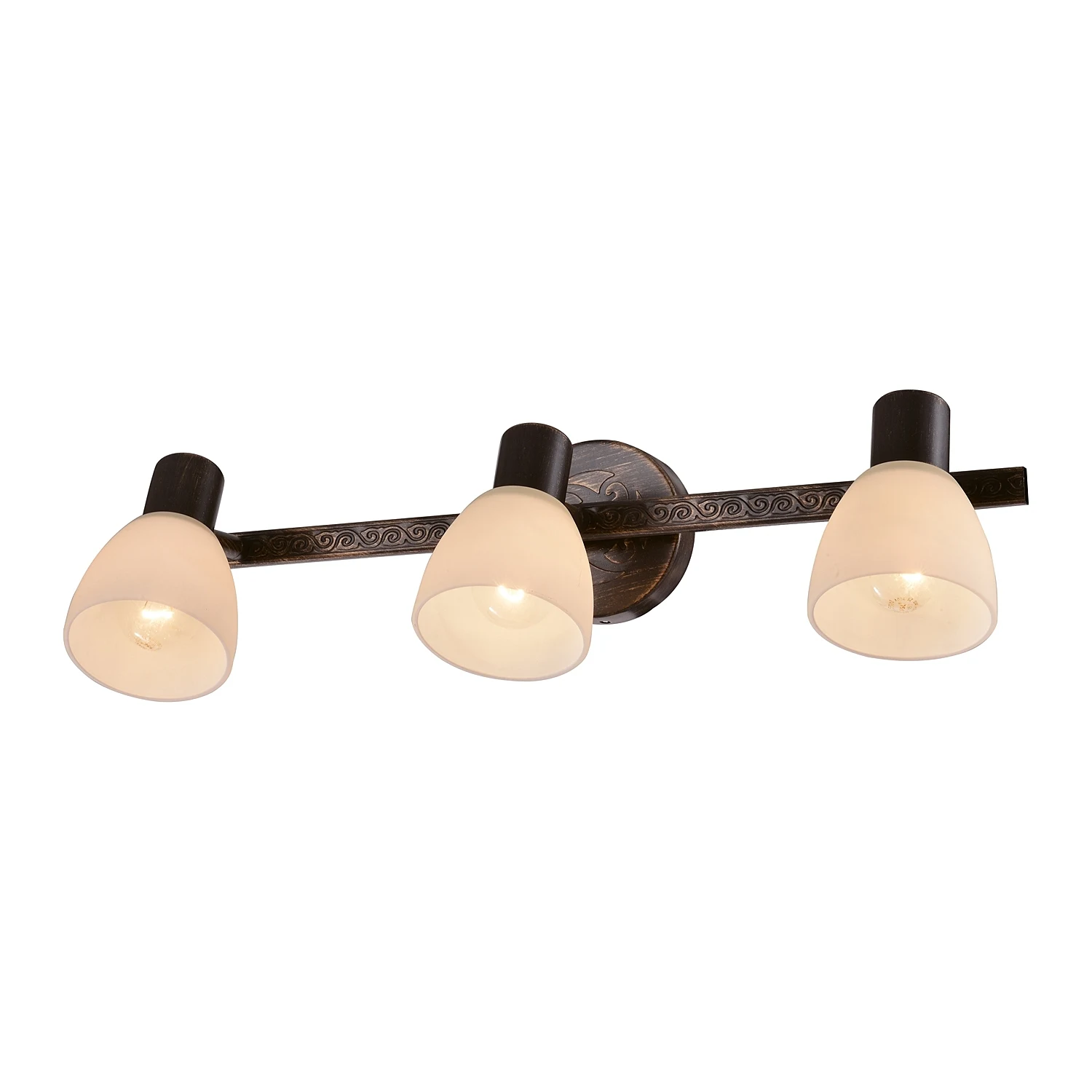 Светильник спот Gerhort G81096 G81096/3BK+GD WT