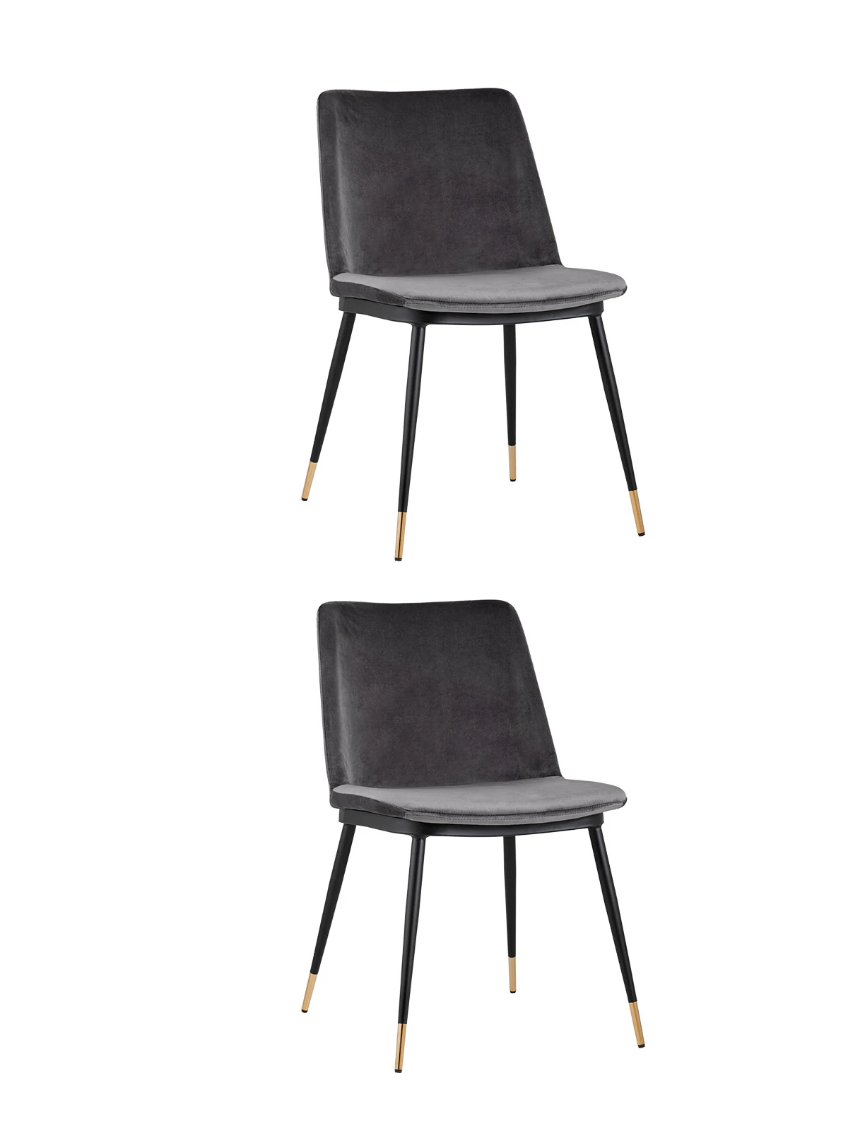 Комплект стульев Stool Group Мелисса FDC8028 DARK GREY FUT-81 X2