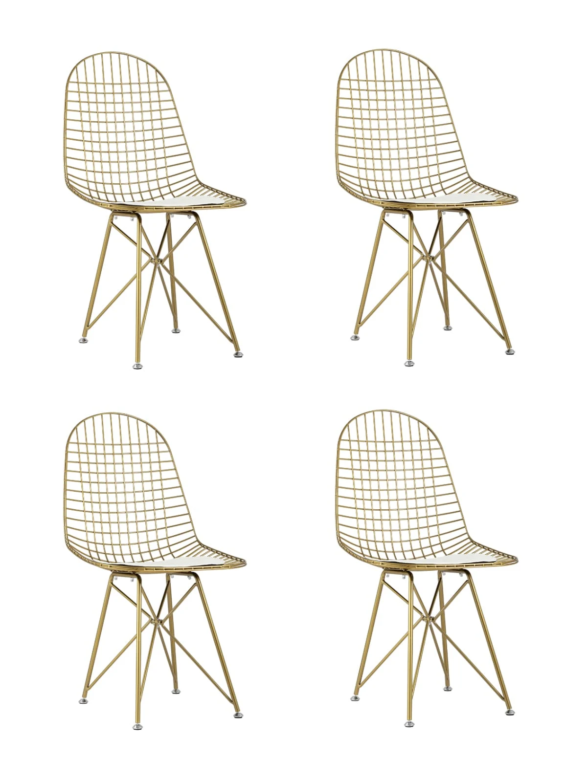 Комплект стульев Stool Group Eiffel AFR-18B-P1 GL/WH X4