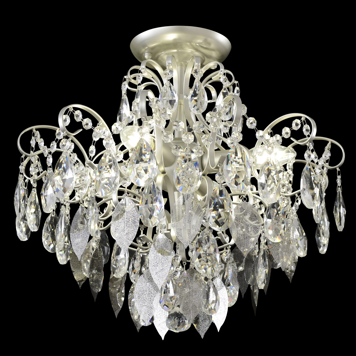 Потолочная люстра Crystal Lux Esmiralda ESMIRALDA PL4 SILVER
